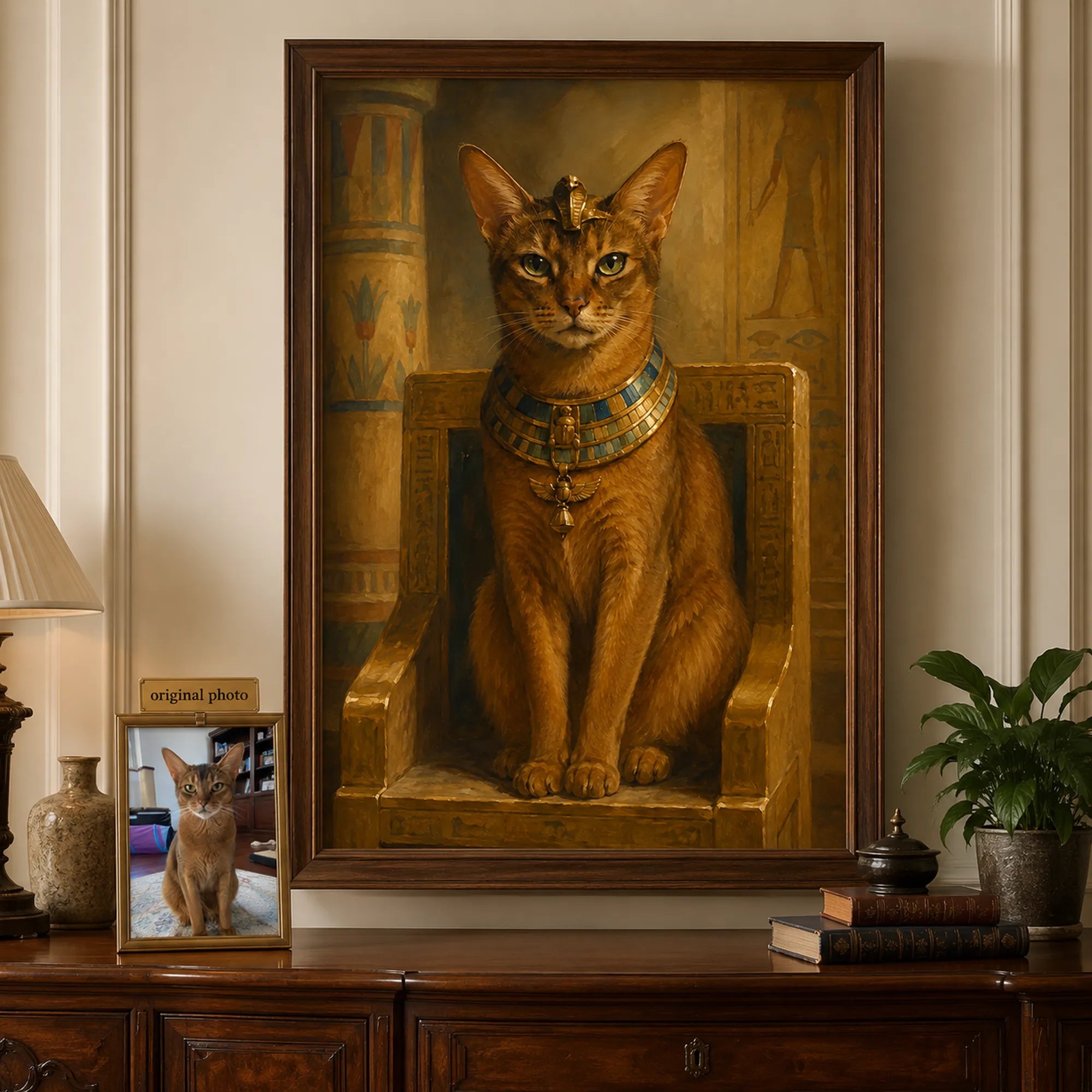 Custom Pet Portrait Oil Painting | Egyptian Pet Portraits