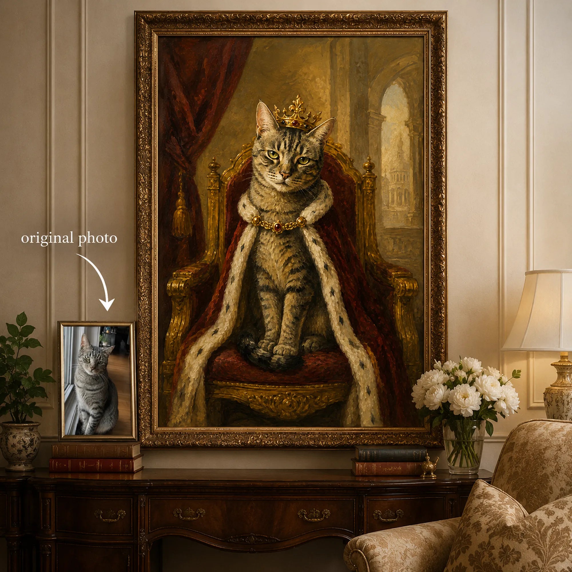 Custom Pet Portrait Oil Painting | Royal Pet Portraits