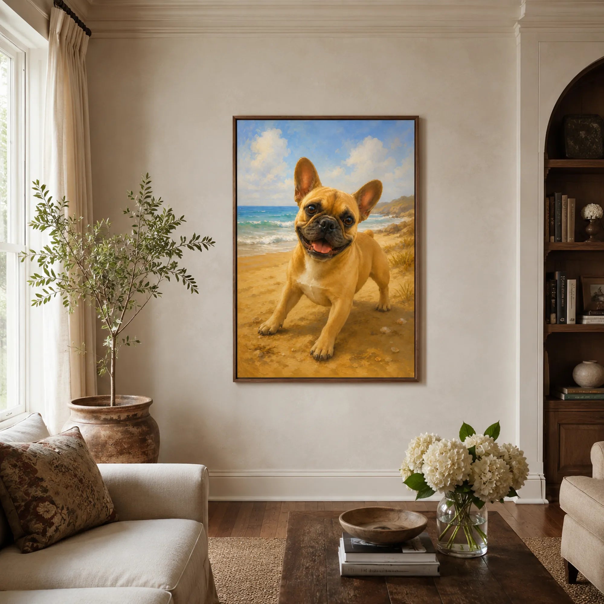 Custom Pet Portrait Oil Painting | Coastal Pet Portraits
