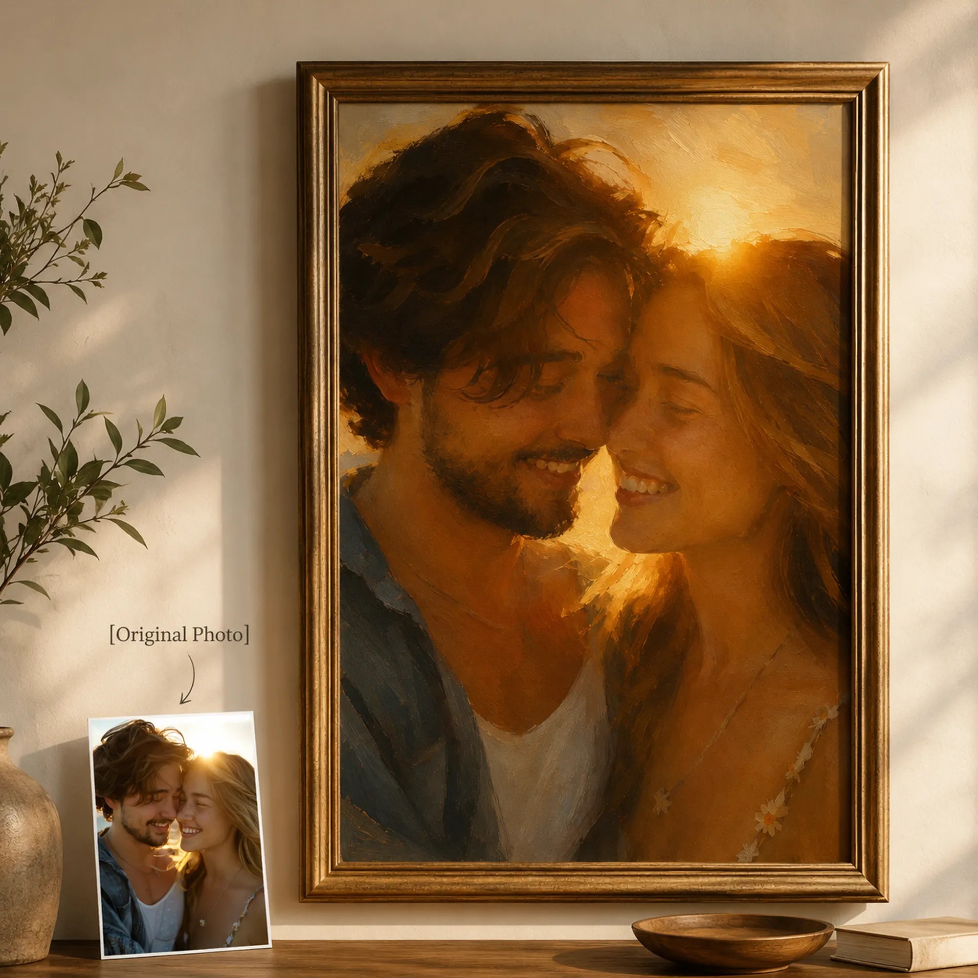Custom 2-3 People Portrait Oil Painting | Origin Background