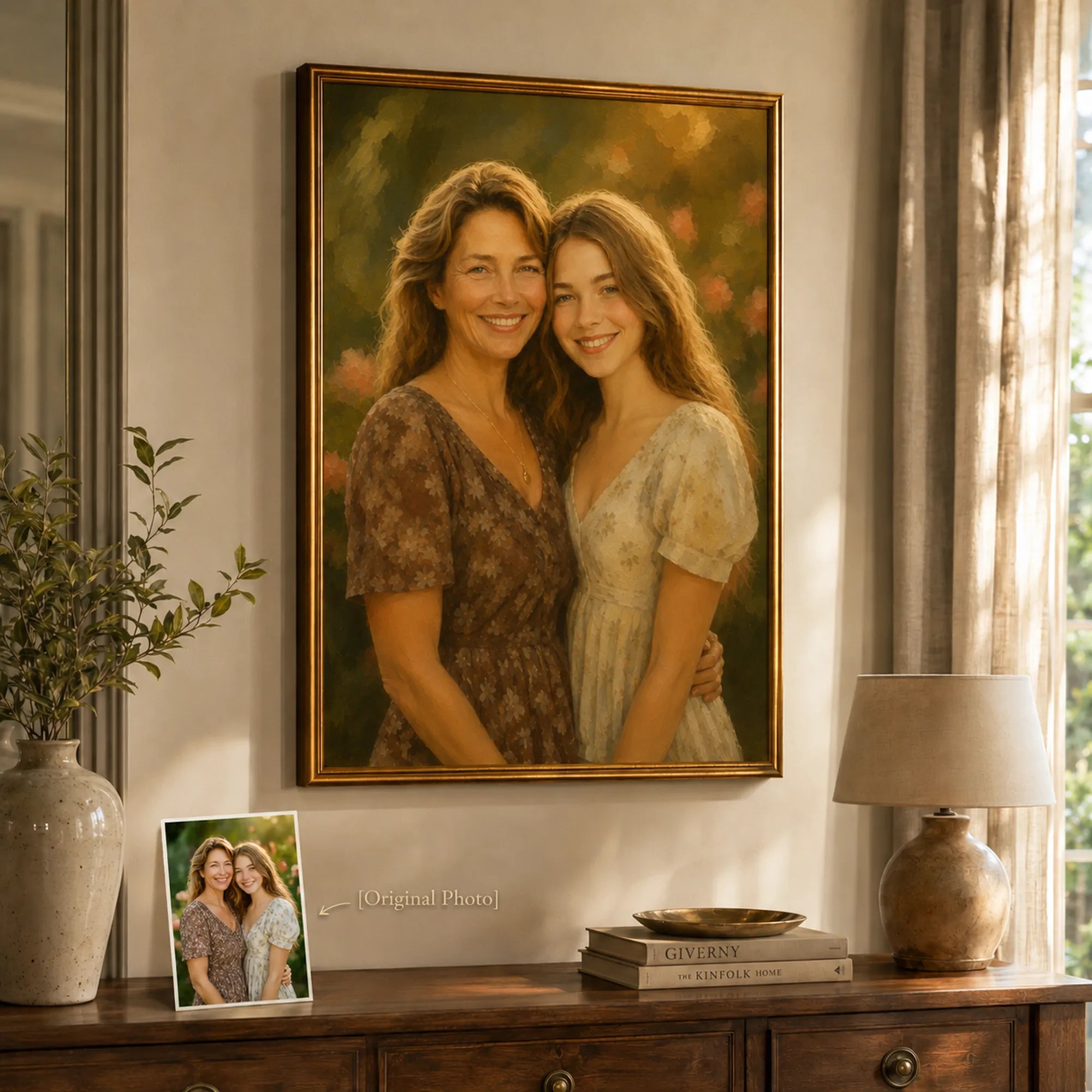 Custom 2-3 People Portrait Oil Painting | Origin Background