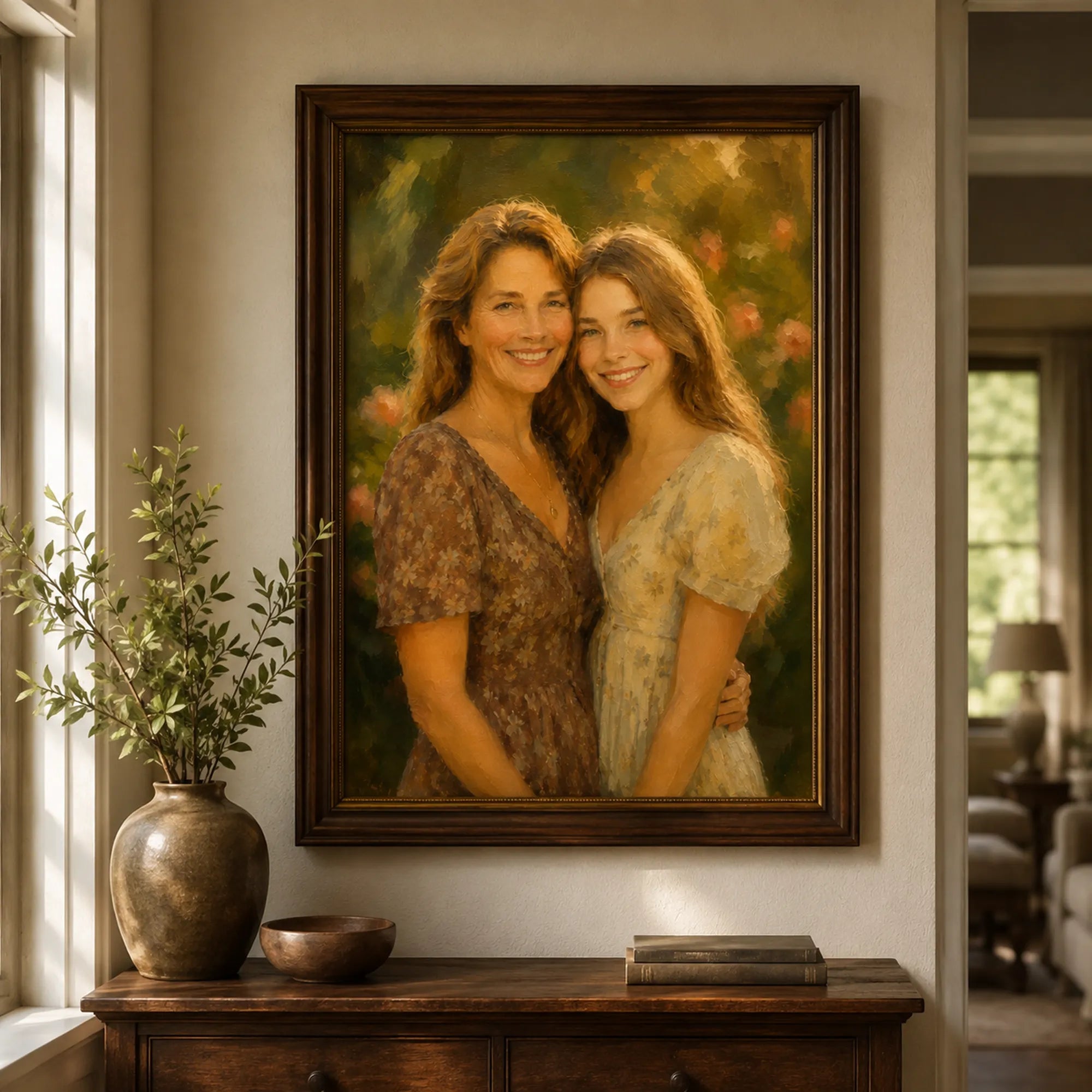 Custom 2-3 People Portrait Oil Painting | Origin Background