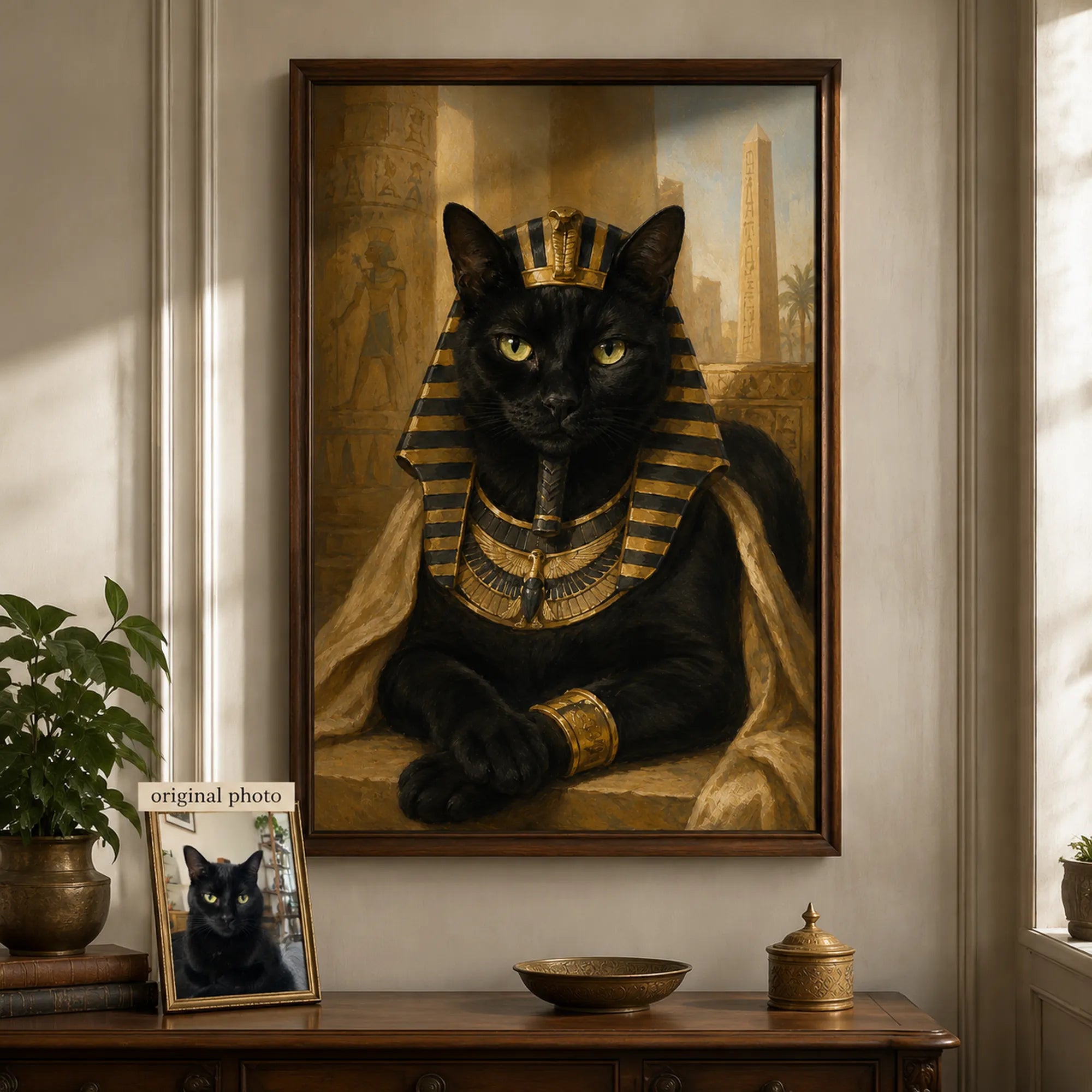 Custom Pet Portrait Oil Painting | Egyptian Pet Portraits