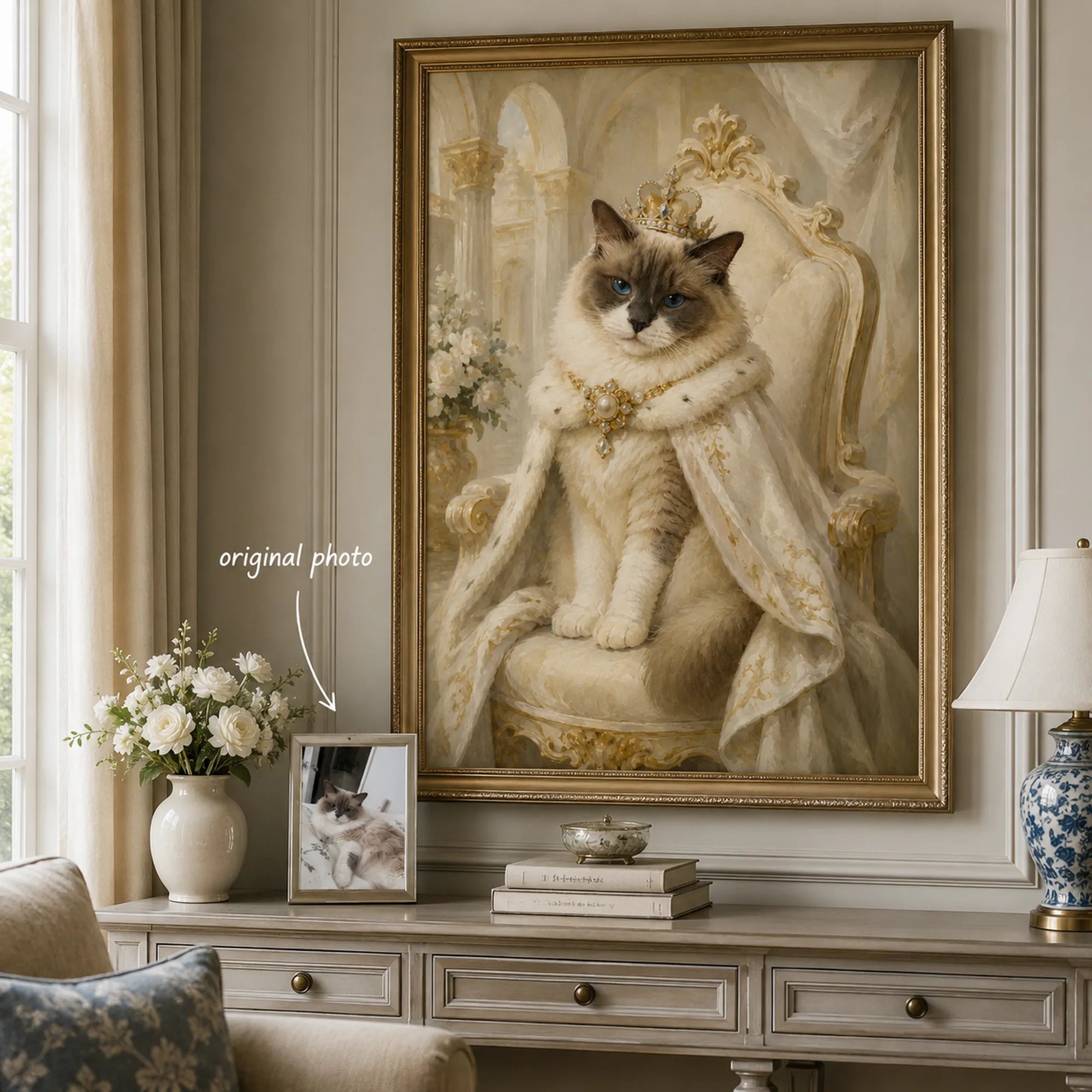 Custom Pet Portrait Oil Painting | Ivory Palace Portraits