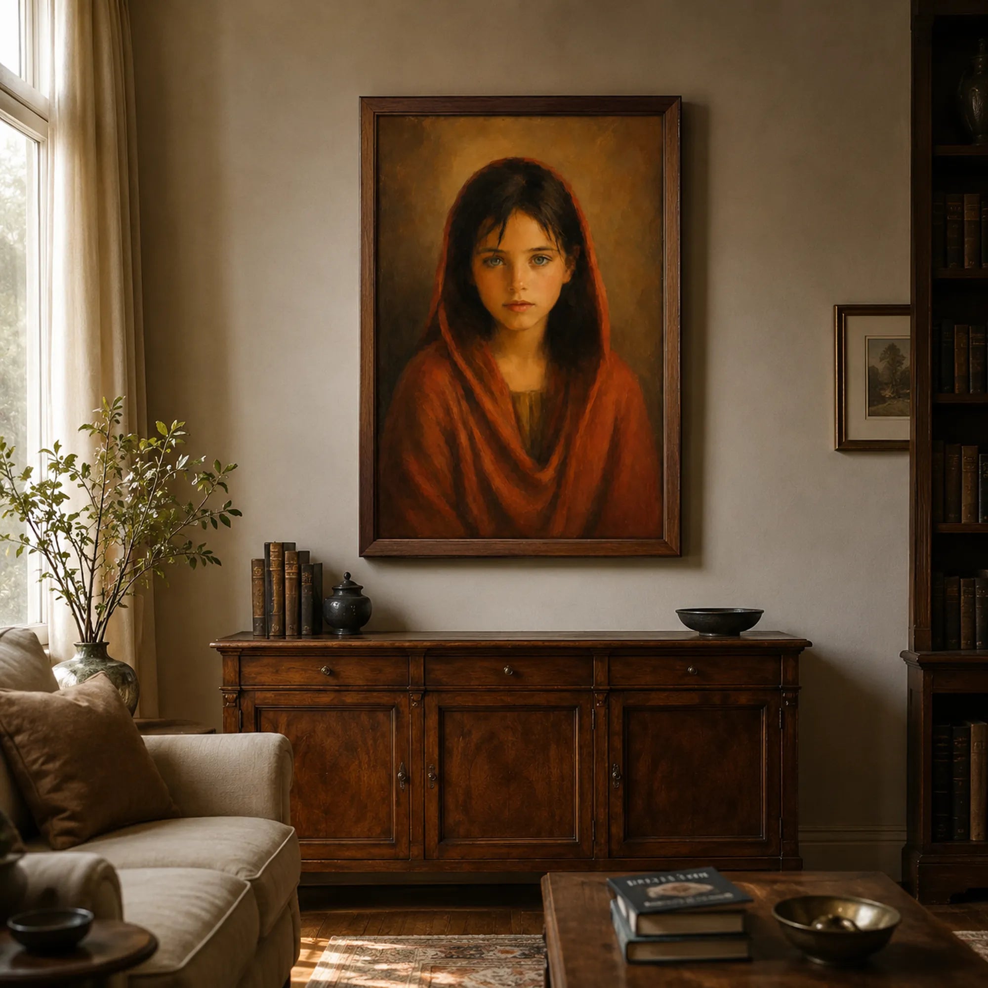 Custom Single Portrait Oil Painting | Solid Background