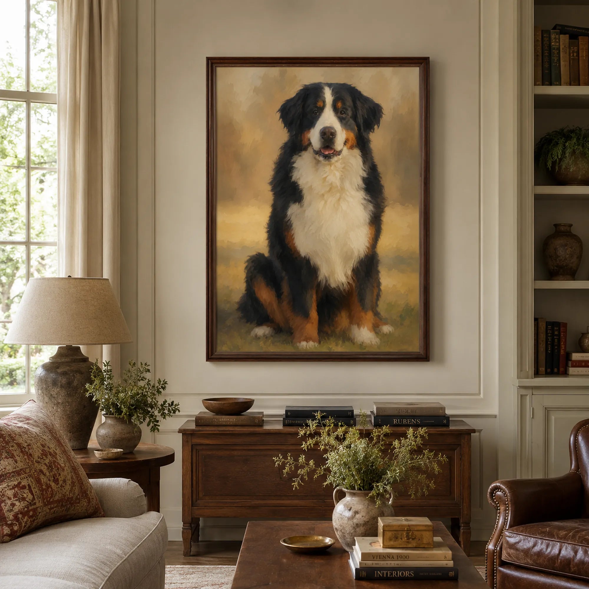 Custom Pet Portrait Oil Painting | Origin Background