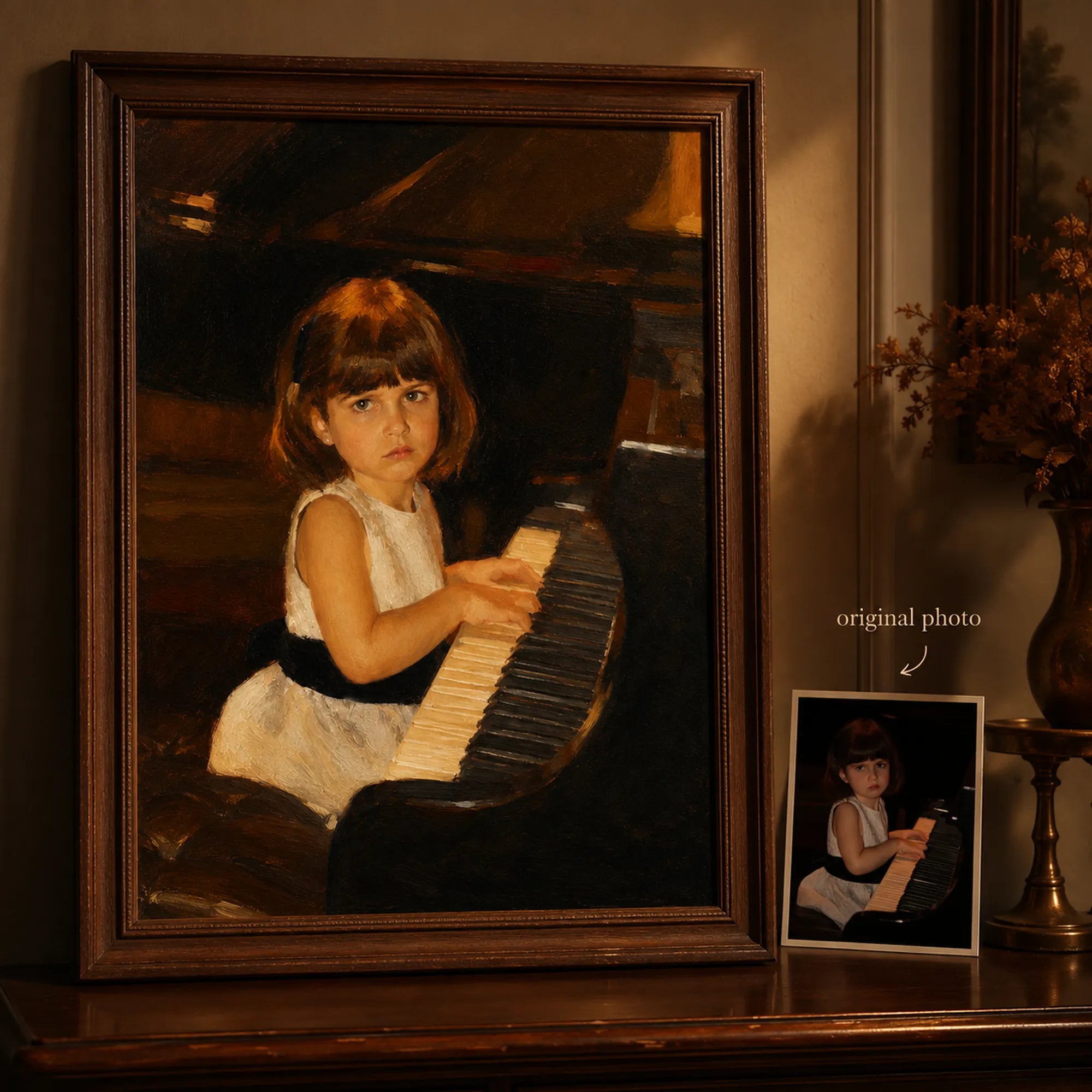 Custom Single Portrait Oil Painting | Origin Background