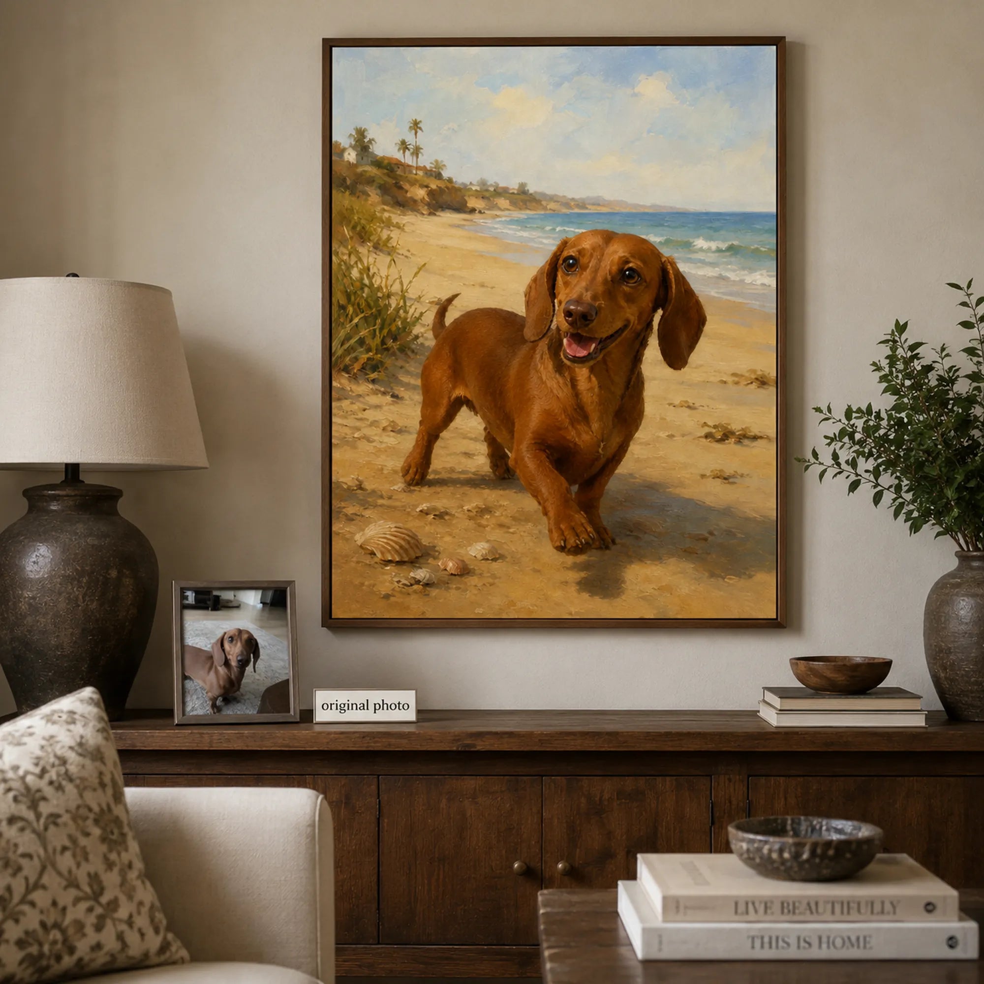 Custom Pet Portrait Oil Painting | Coastal Pet Portraits