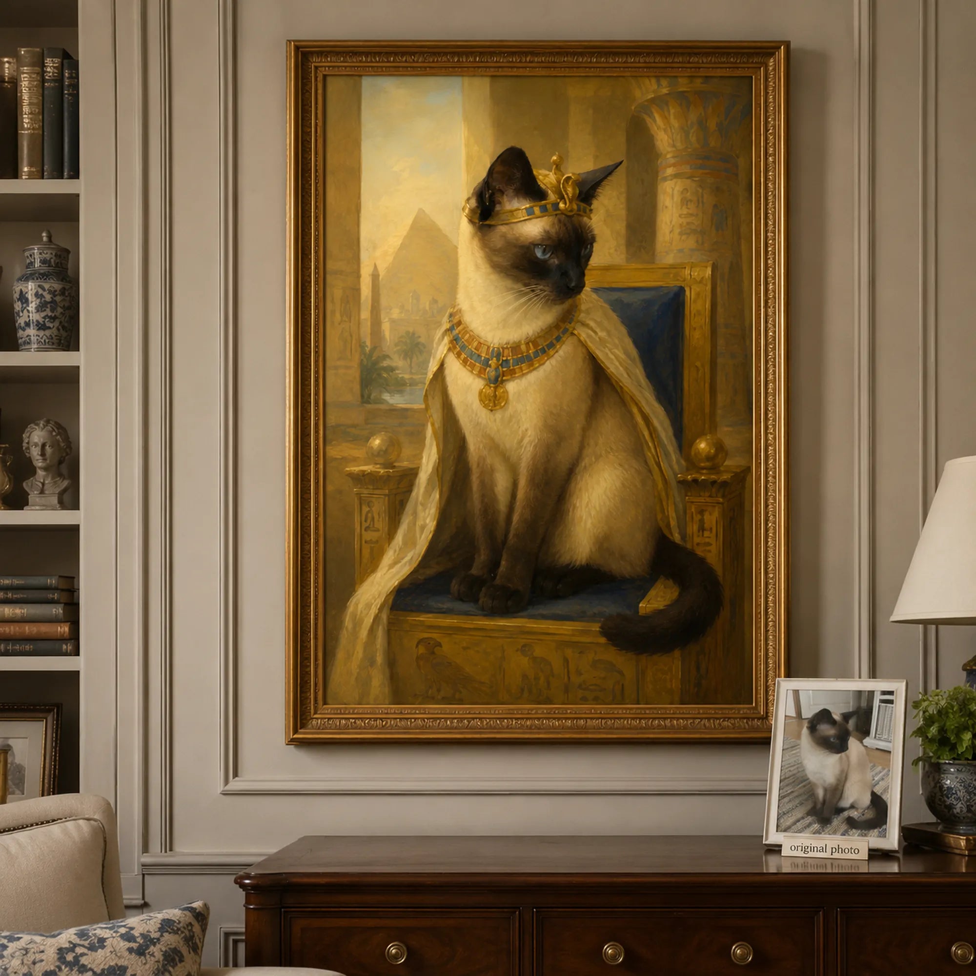 Custom Pet Portrait Oil Painting | Egyptian Pet Portraits