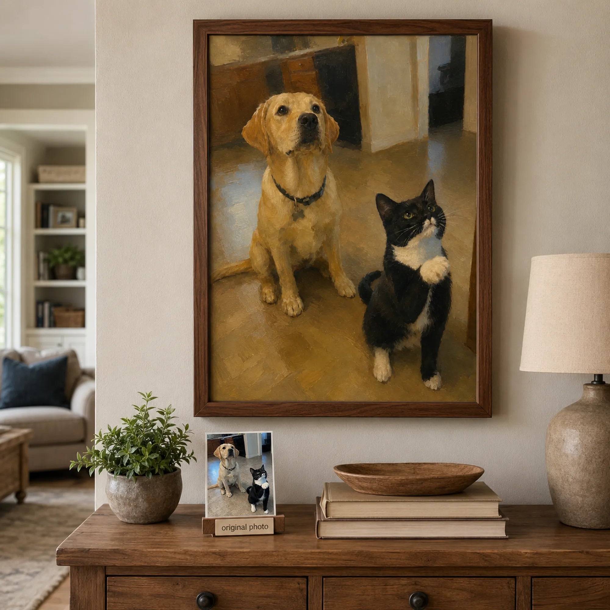 Custom Pet Portrait Oil Painting | Everyday Moments