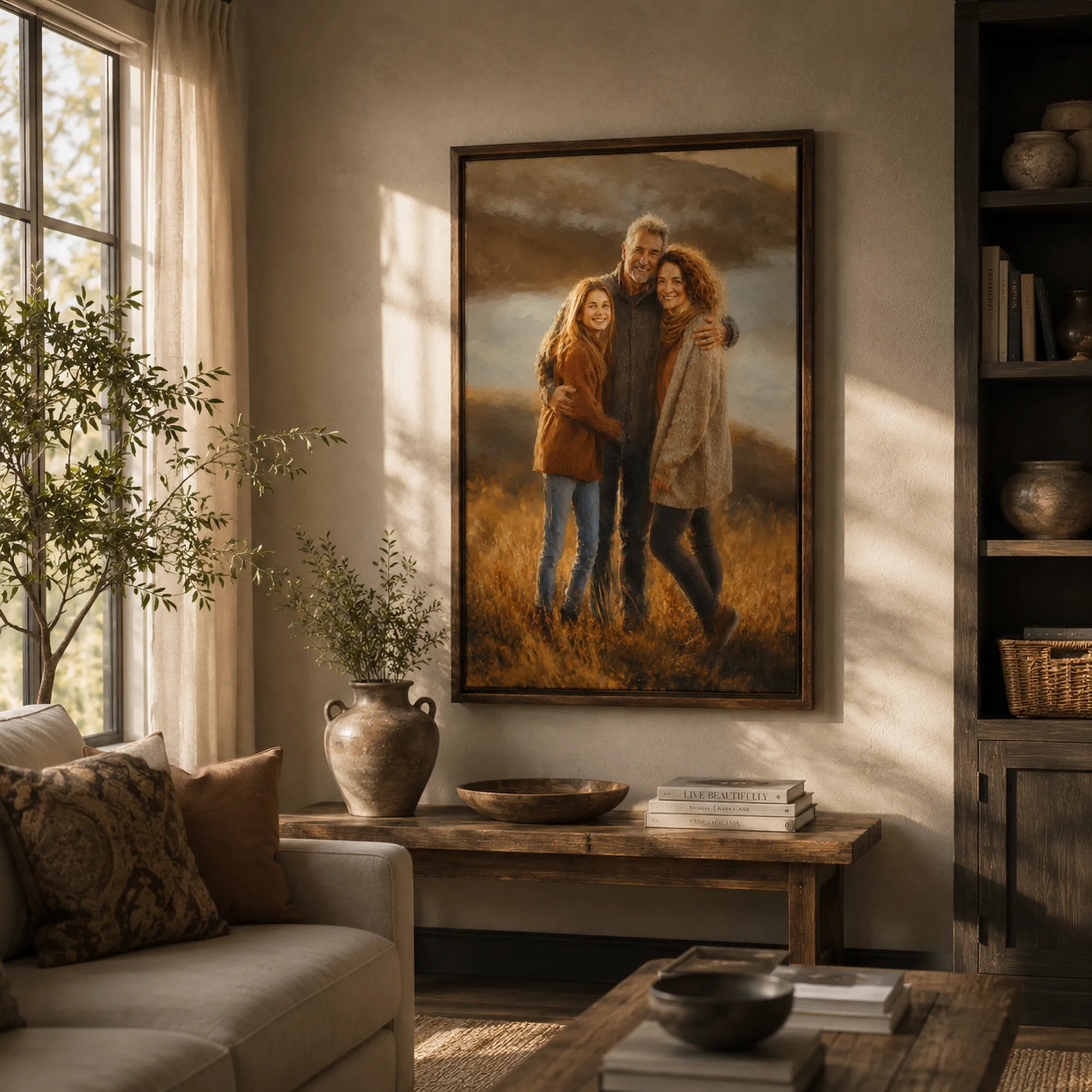 Custom 2-3 People Portrait Oil Painting | Origin Background