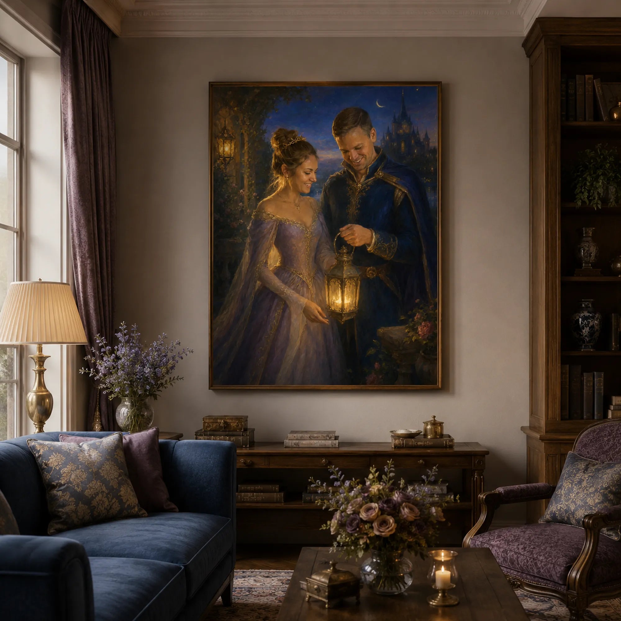 Custom 2-3 People Portrait Oil Painting | Fairy Tale Romance