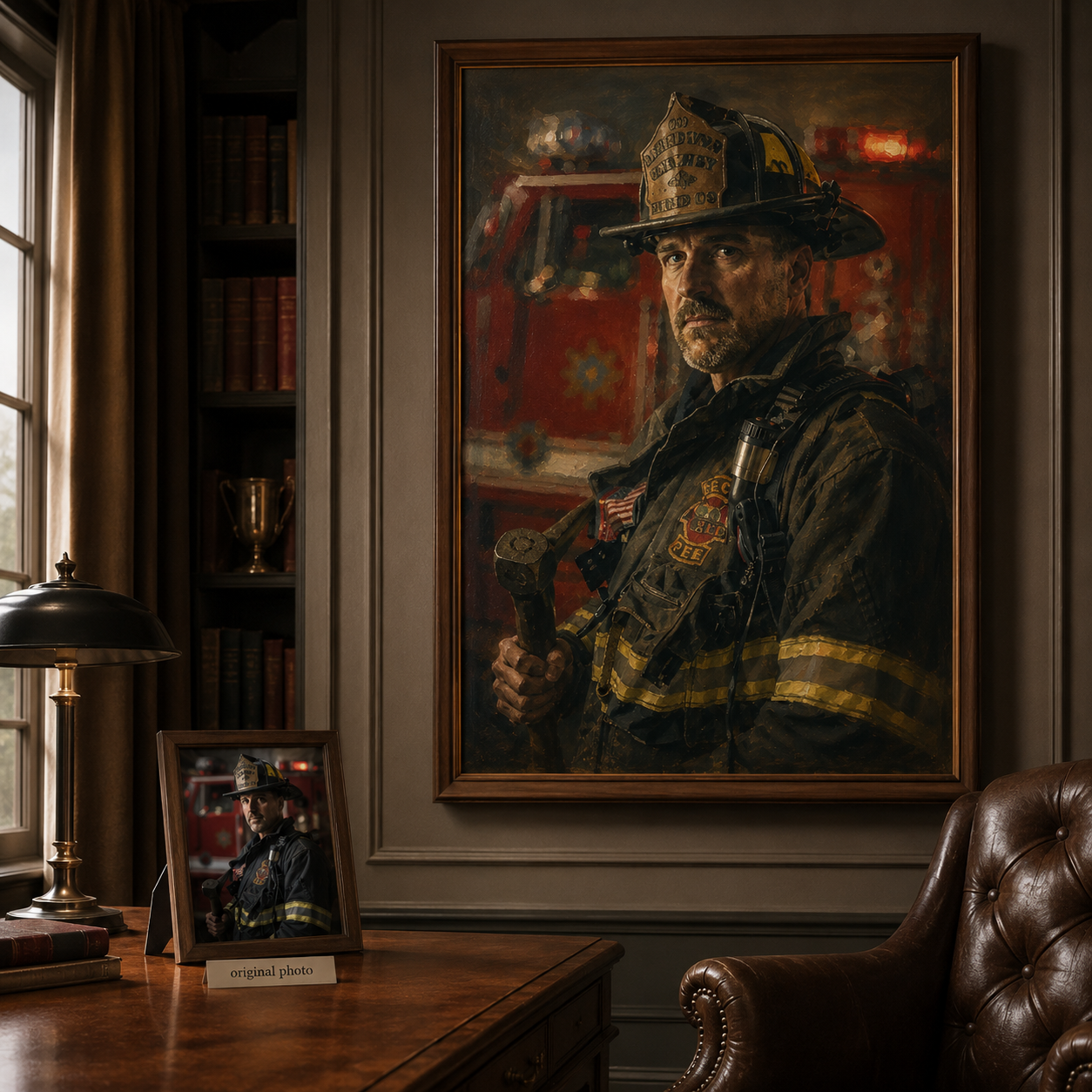Custom Portrait Oil Painting | Hometown Heroes