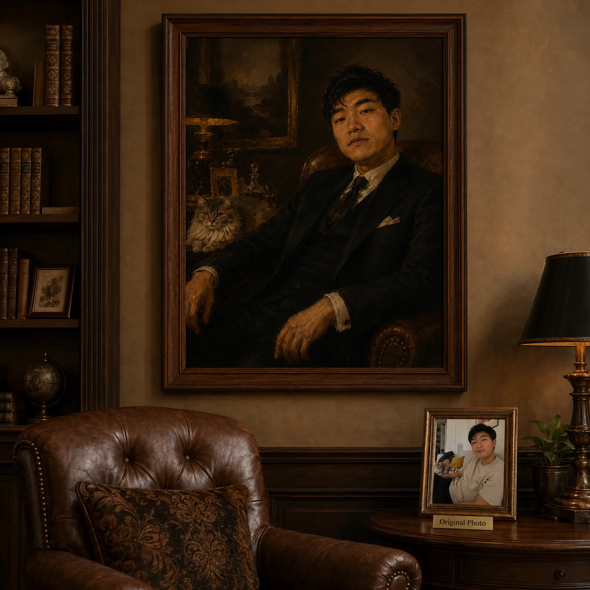 Custom Portrait Oil Painting | Old Money Gentleman