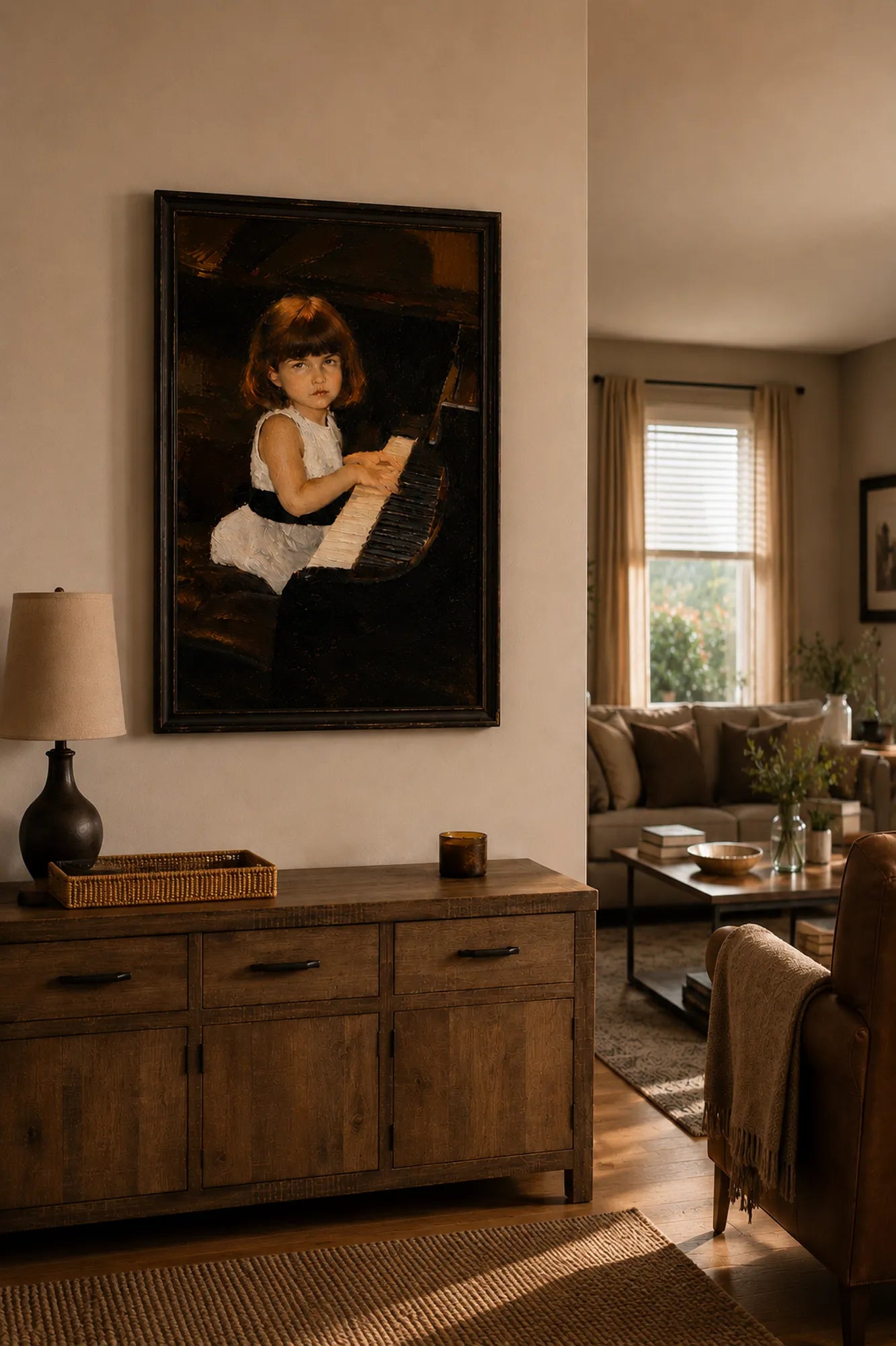 Custom Single Portrait Oil Painting | Original Background