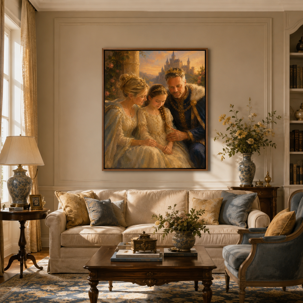 Custom Family Portrait Oil Painting | Royal Family
