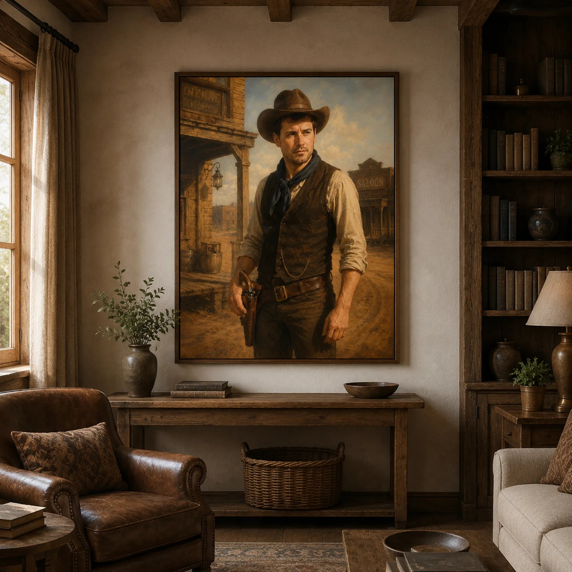 Custom Portrait Oil Painting | Wild West