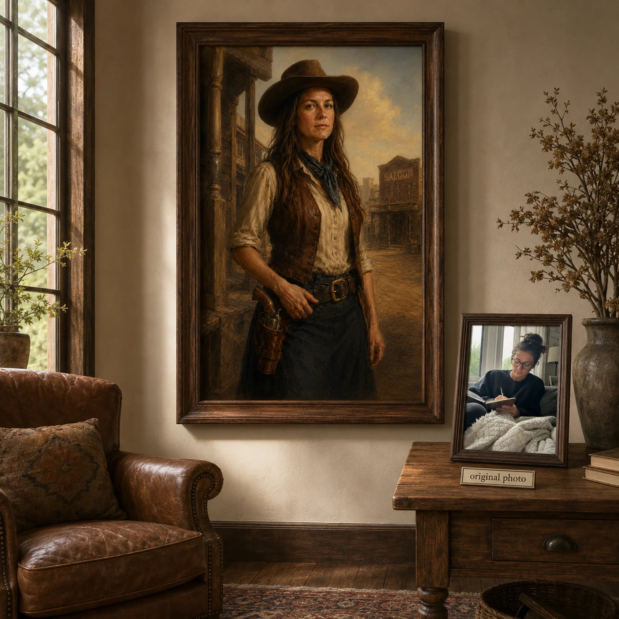 Custom Portrait Oil Painting | Wild West