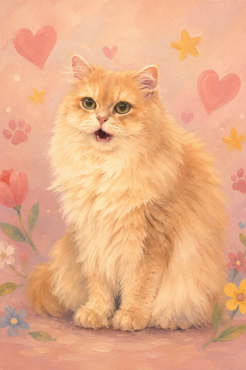 Hand-painted portrait