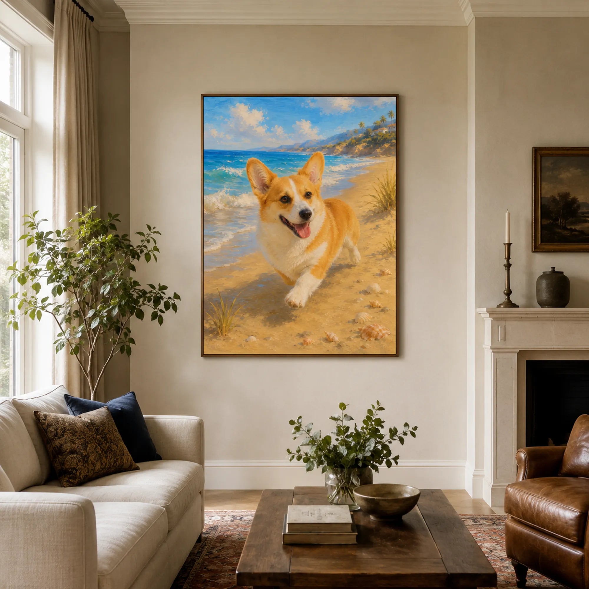 Custom Pet Portrait Oil Painting | Coastal Pet Portraits