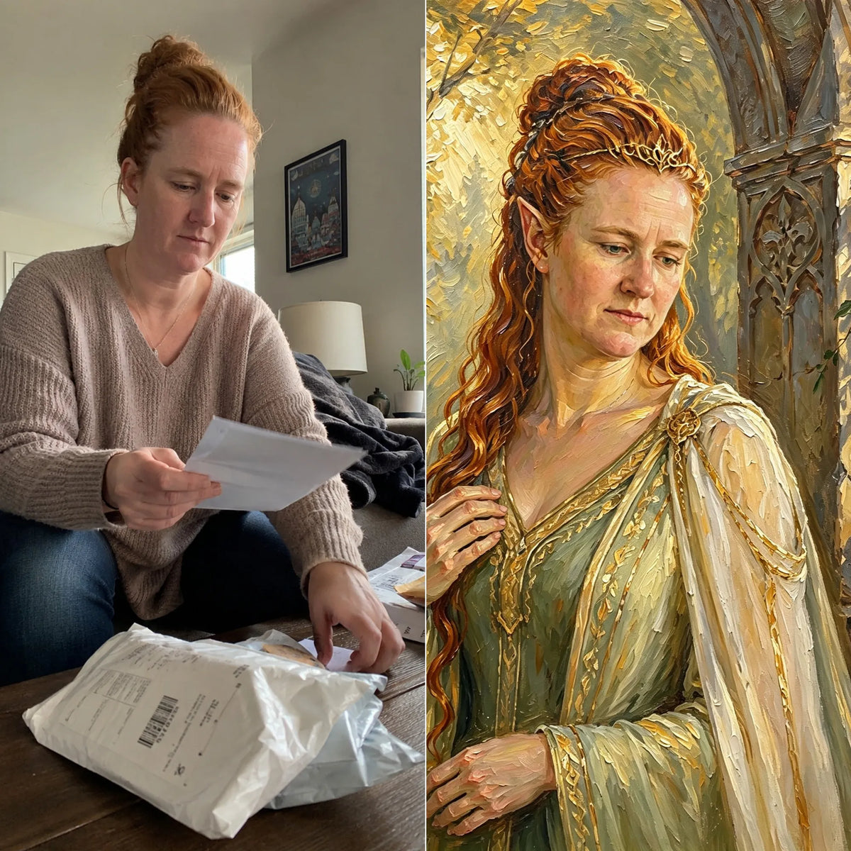 Elven Realm – Hand-Painted Custom Portrait