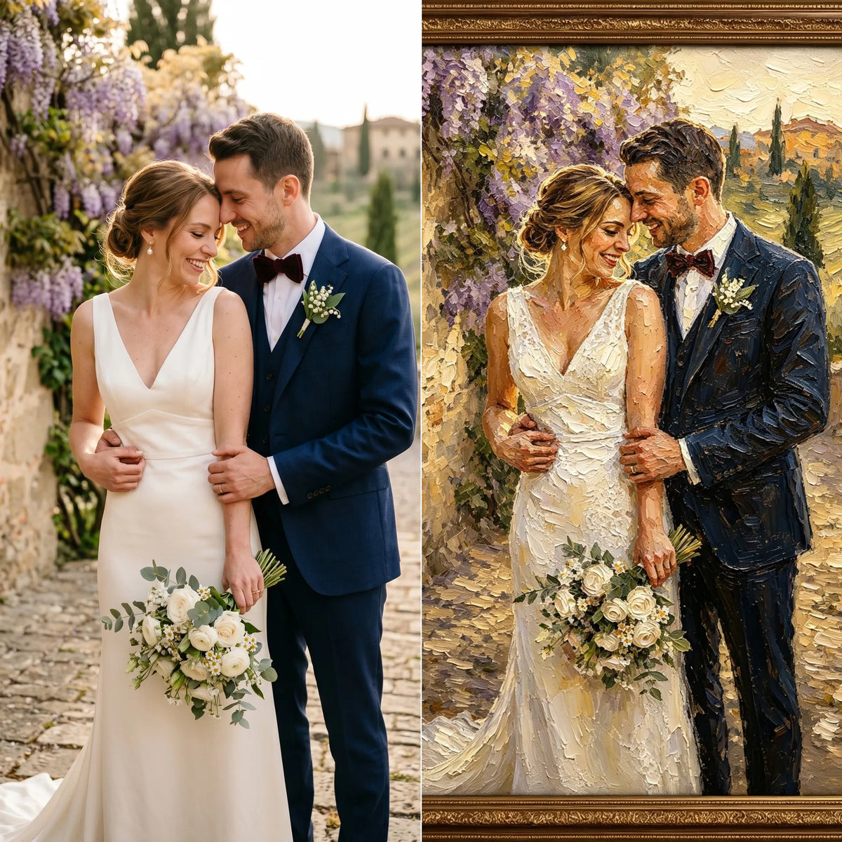 Origin Background – Hand-Painted Group Portrait