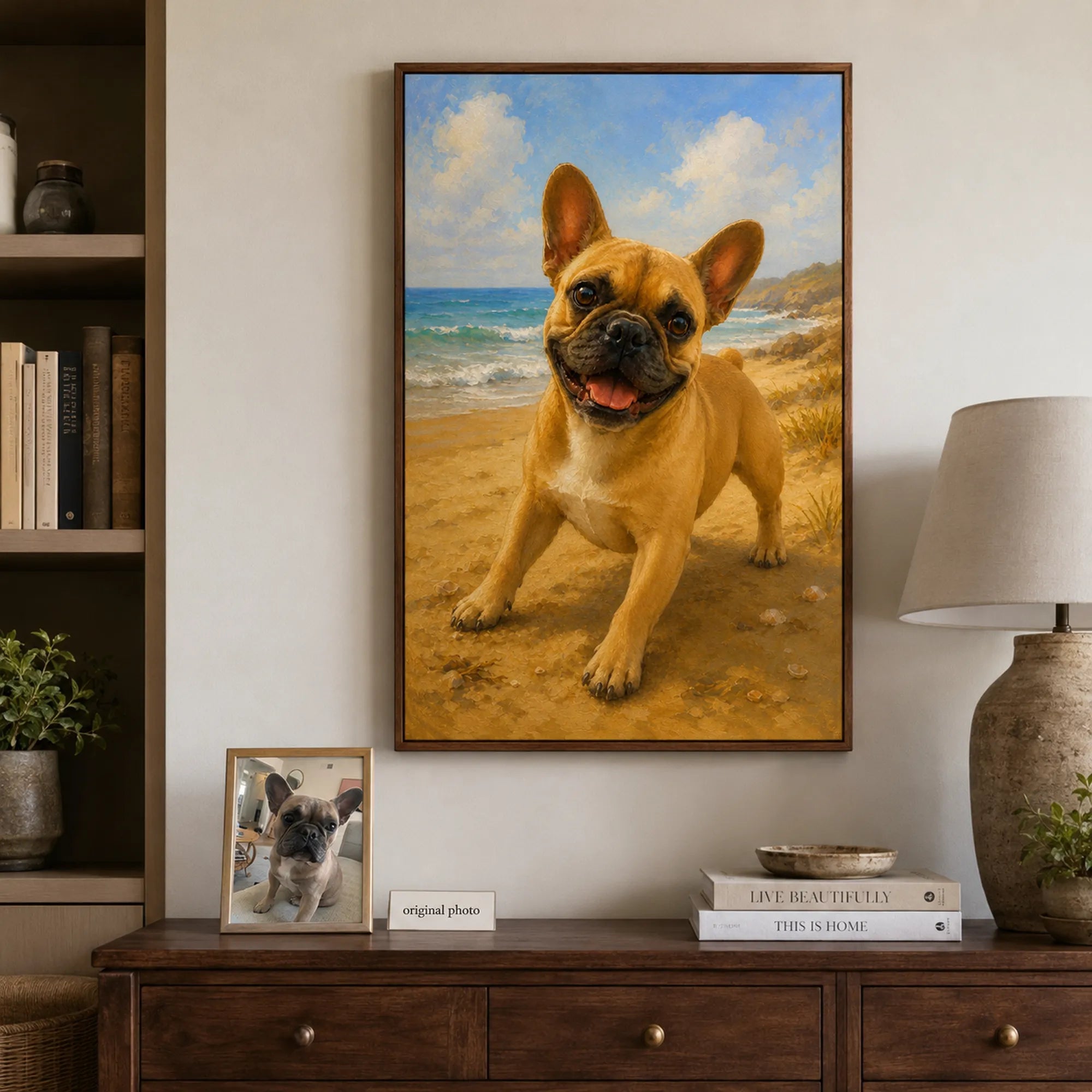Custom Pet Portrait Oil Painting | Coastal Pet Portraits