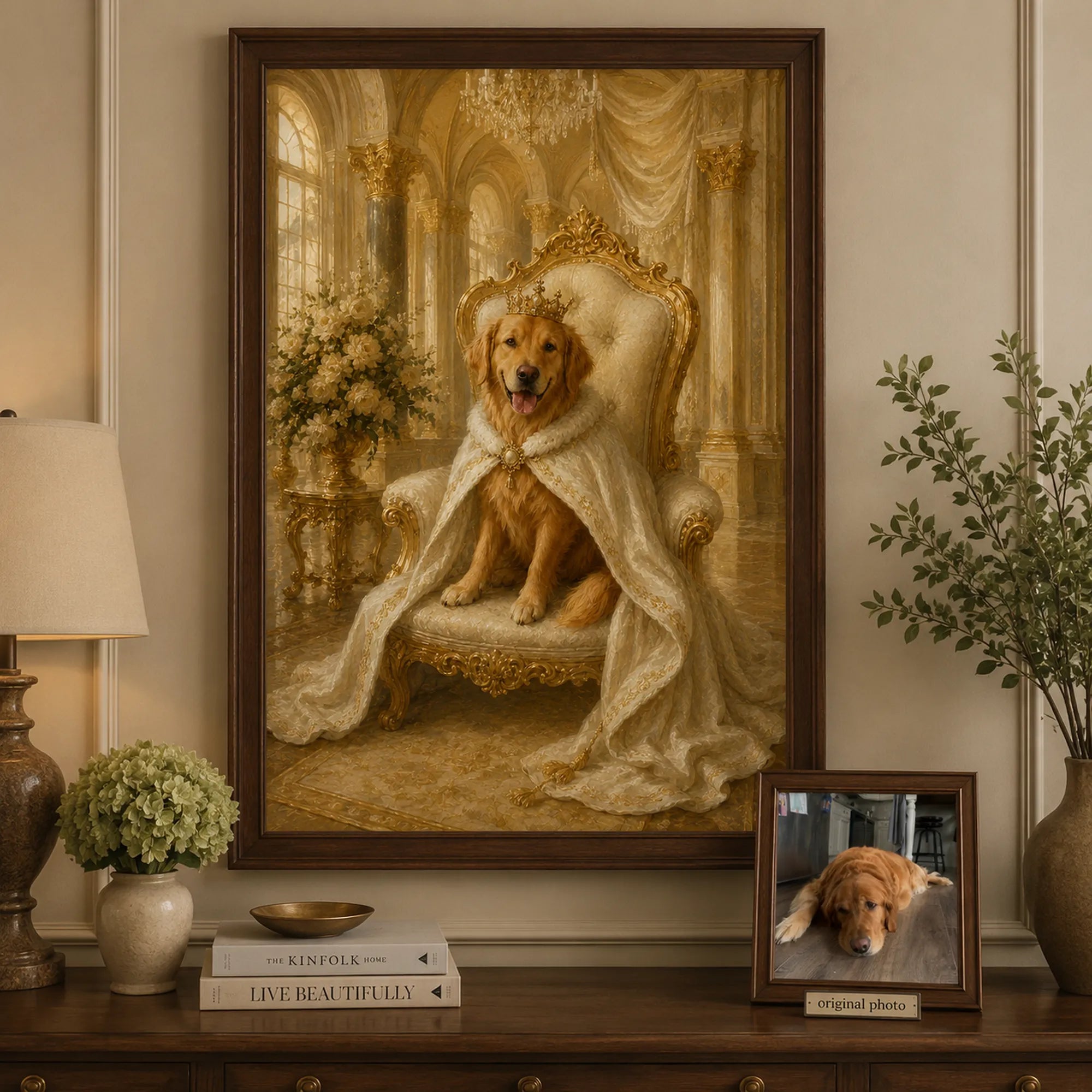 Custom Pet Portrait Oil Painting | Ivory Palace Portraits