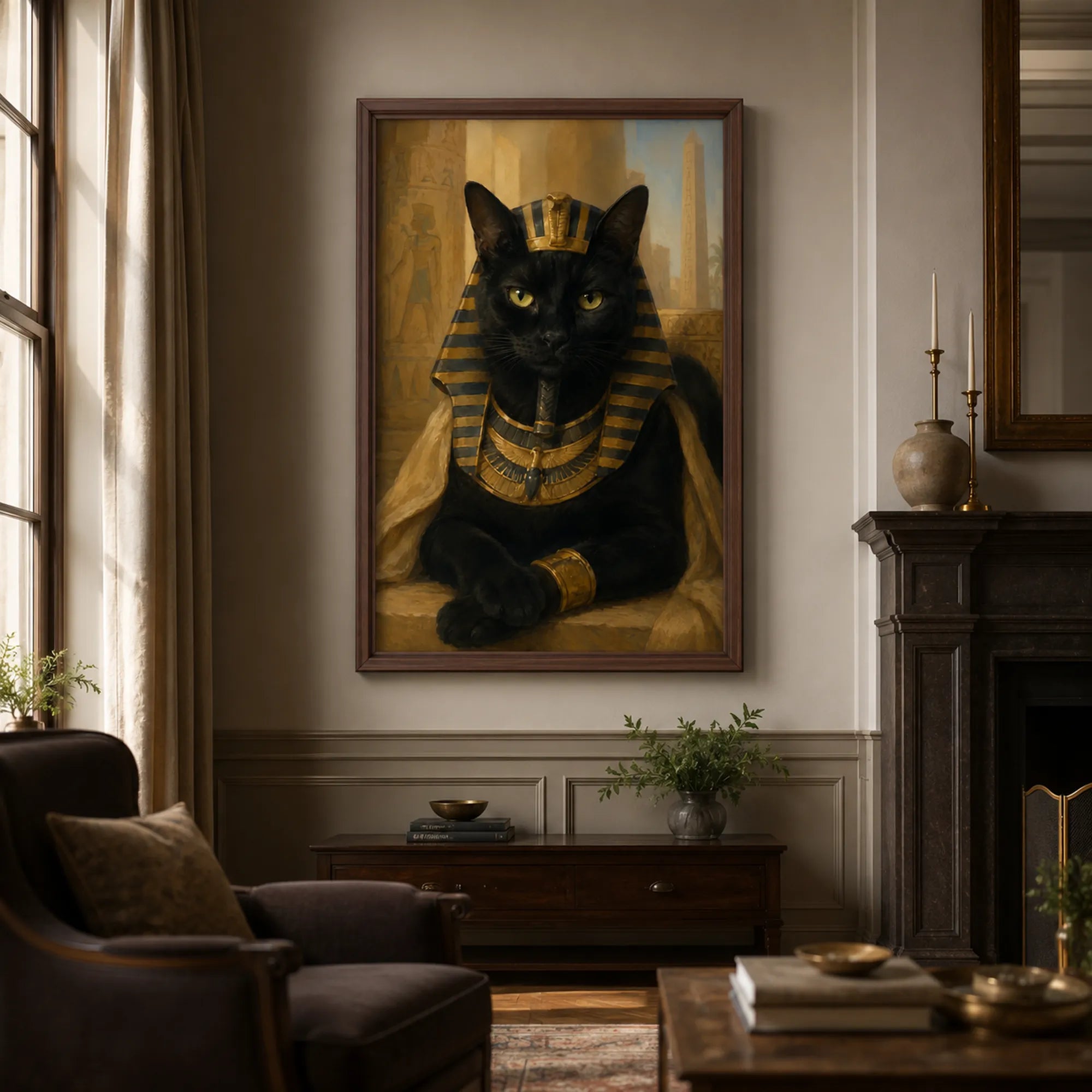 Custom Pet Portrait Oil Painting | Egyptian Pet Portraits
