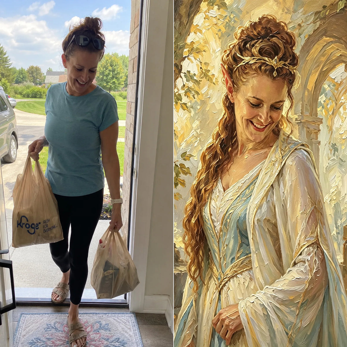 Elven Realm – Hand-Painted Custom Portrait
