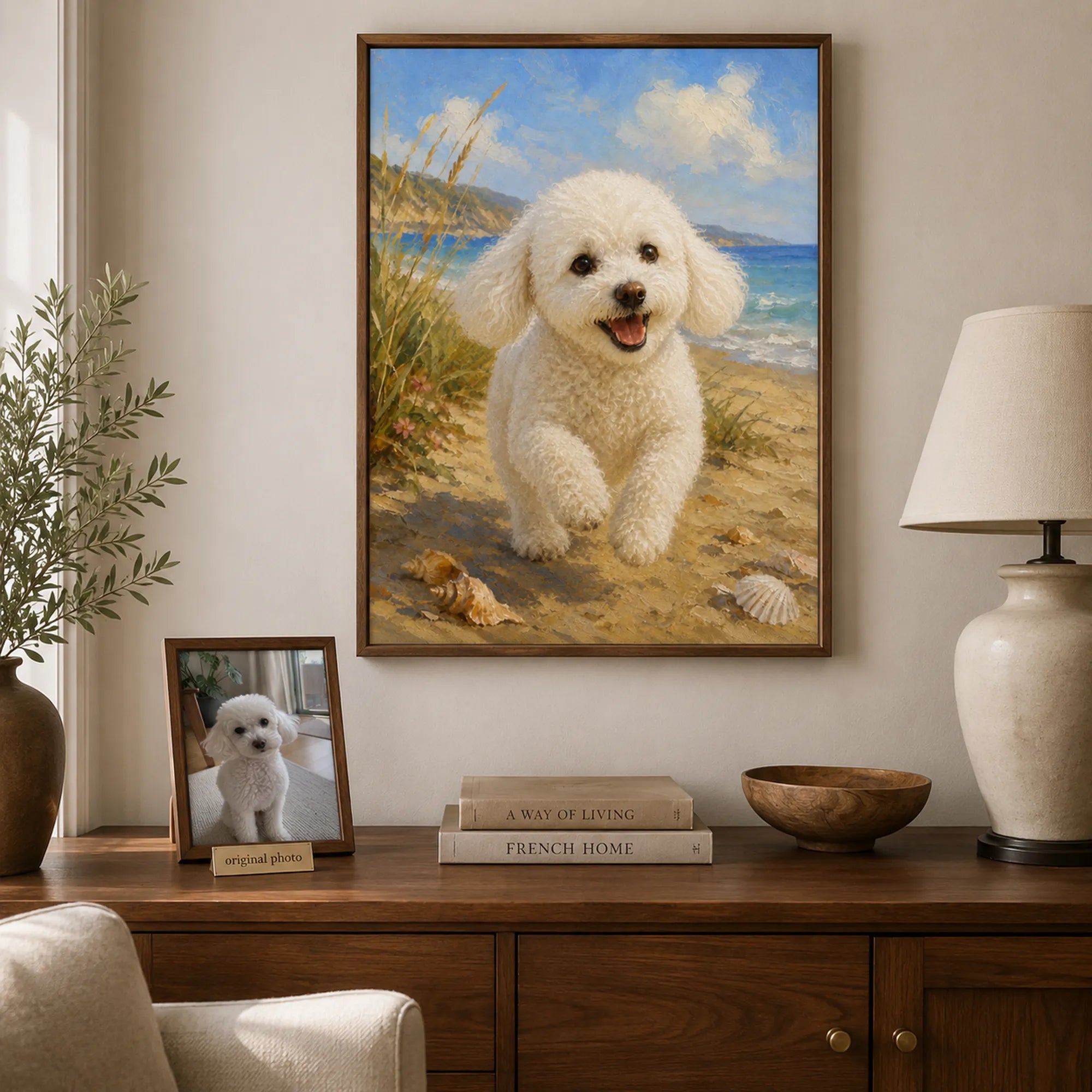 Custom Pet Portrait Oil Painting | Coastal Pet Portraits