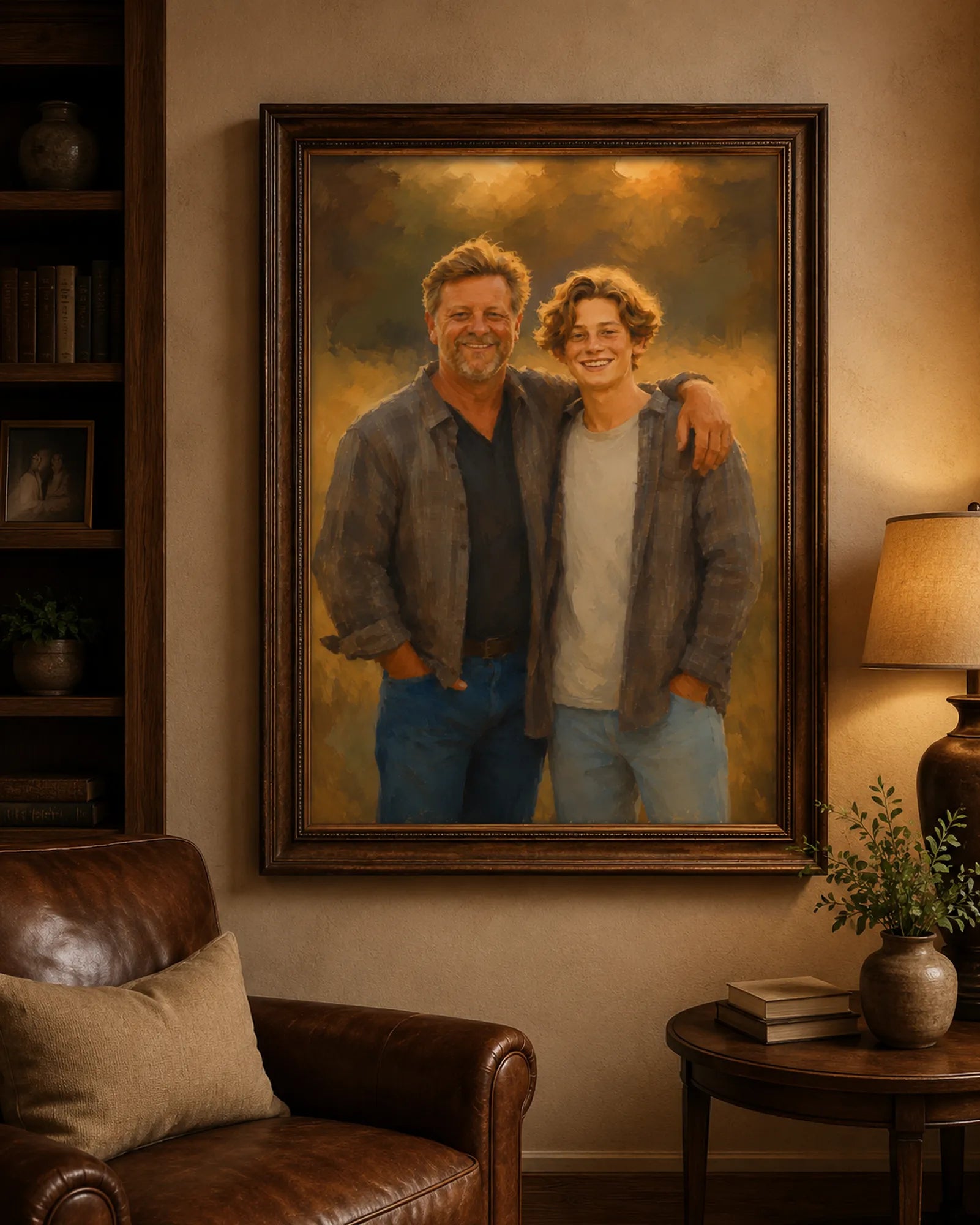 Custom 2-3 People Portrait Oil Painting | Origin Background