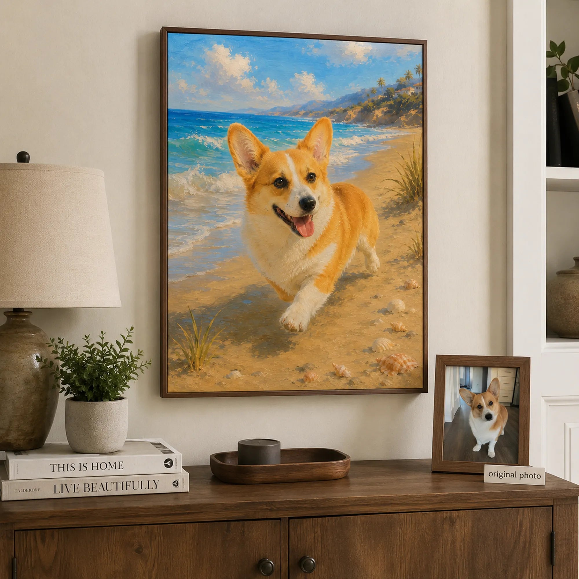 Custom Pet Portrait Oil Painting | Coastal Pet Portraits