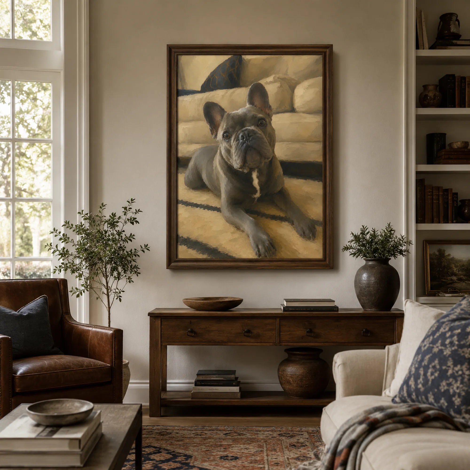 Custom Pet Portrait Oil Painting | Origin Background