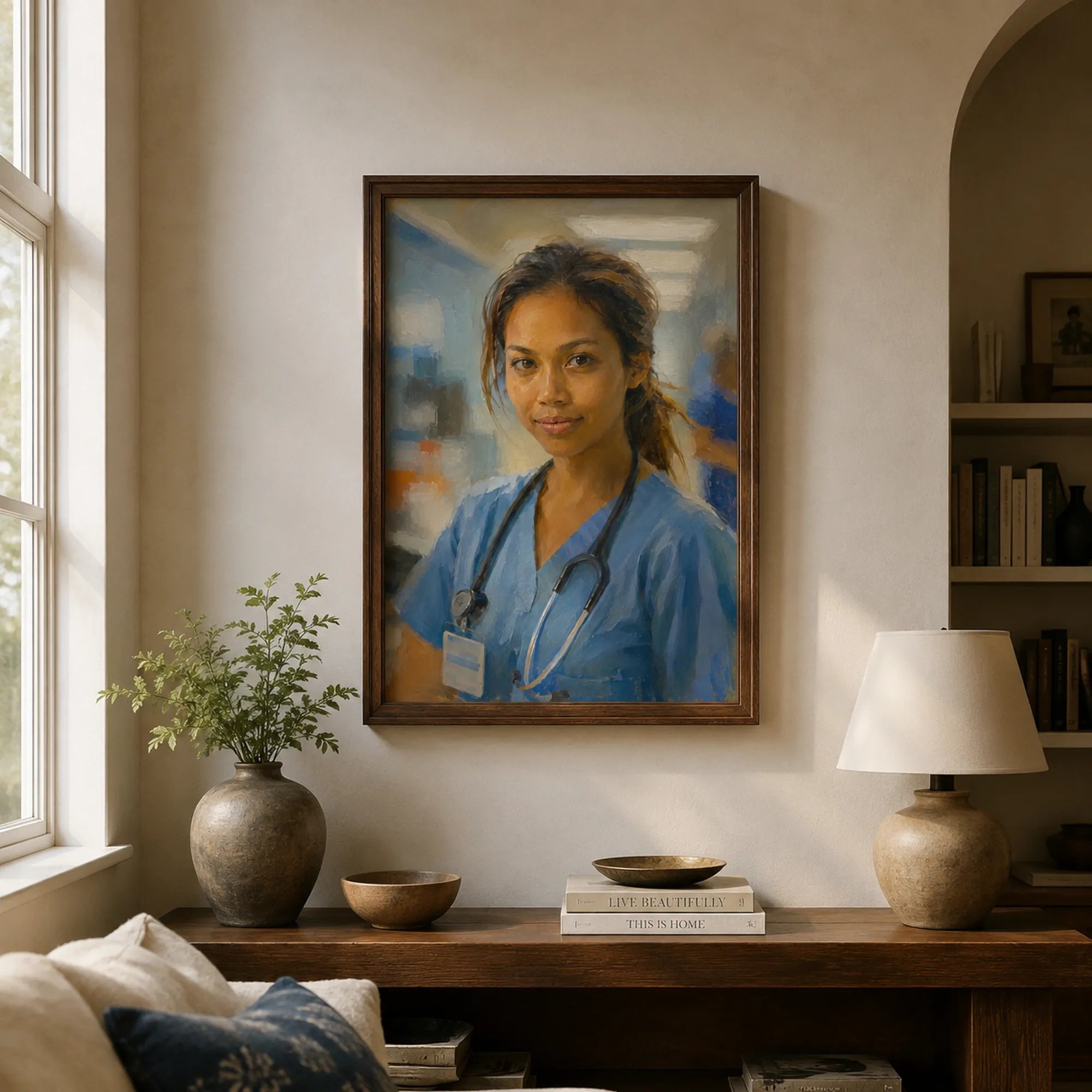 Custom Single Portrait Oil Painting | Origin Background