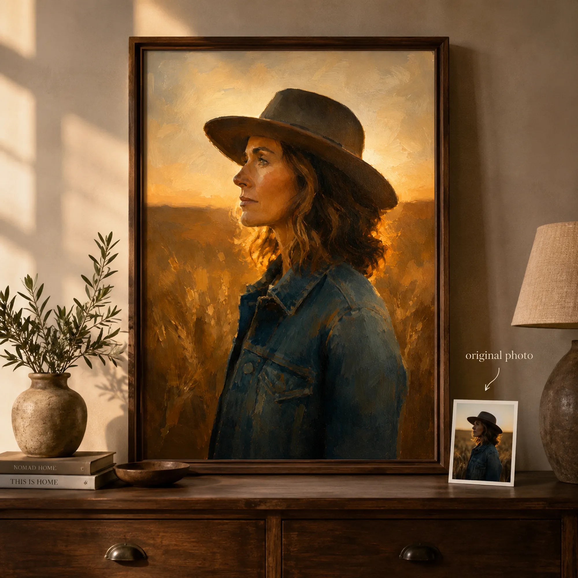 Custom Single Portrait Oil Painting | Origin Background