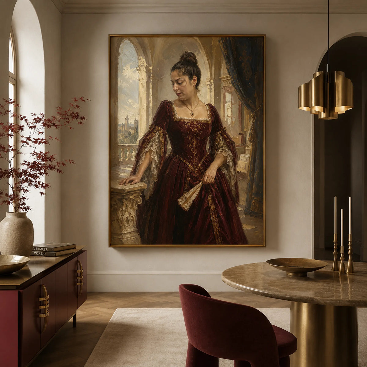 Aristocratic Style – Hand-Painted Custom Portrait
