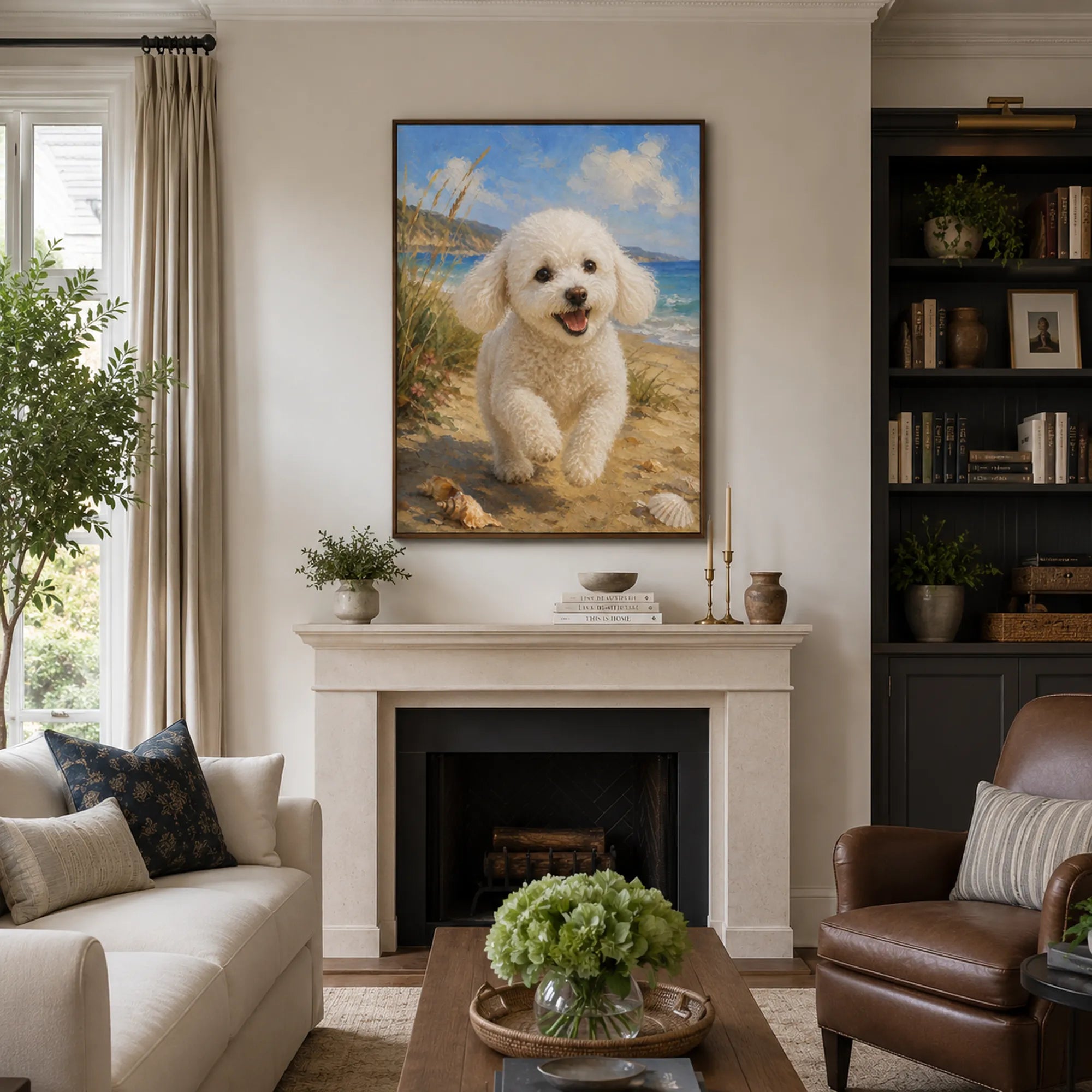 Custom Pet Portrait Oil Painting | Coastal Pet Portraits