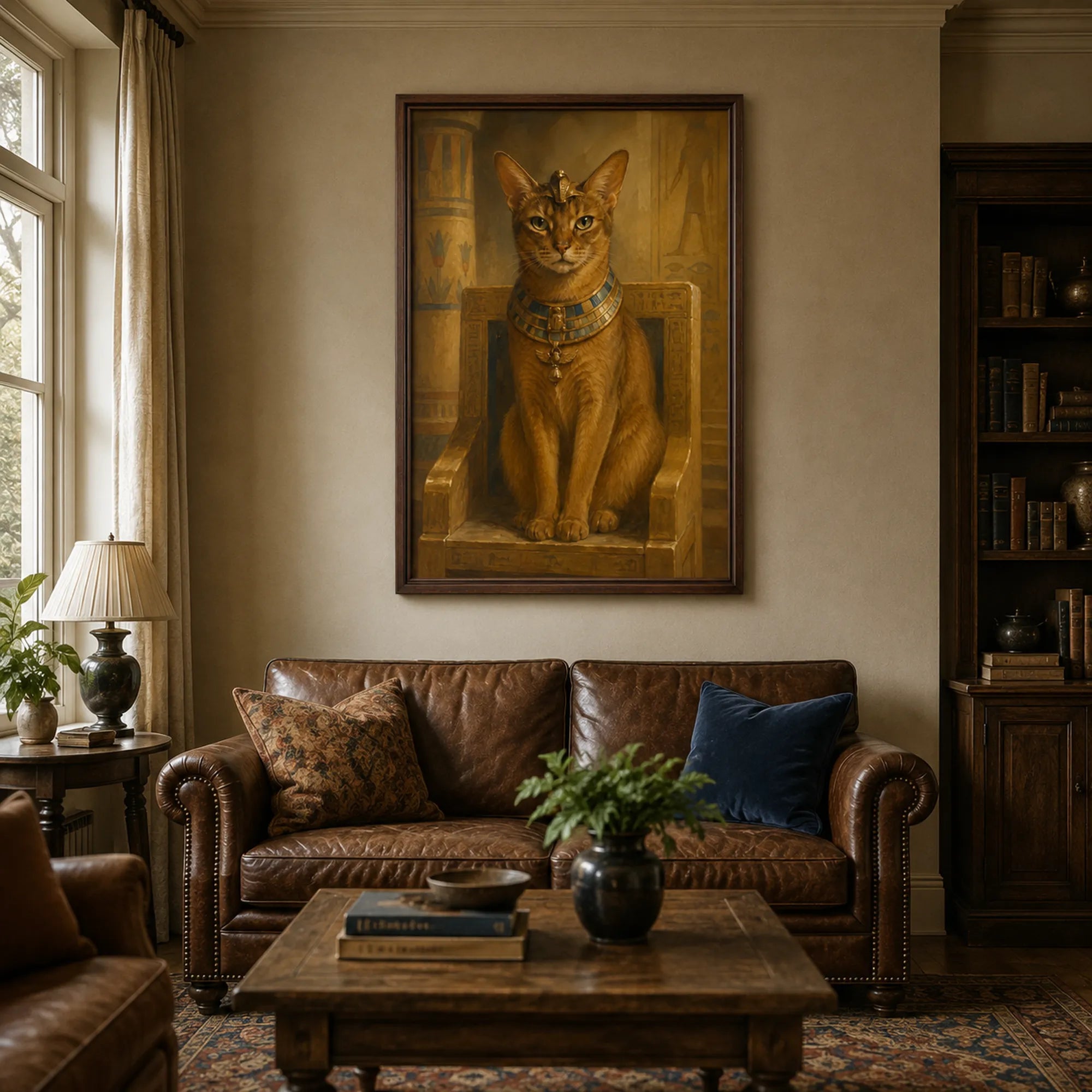 Custom Pet Portrait Oil Painting | Egyptian Pet Portraits
