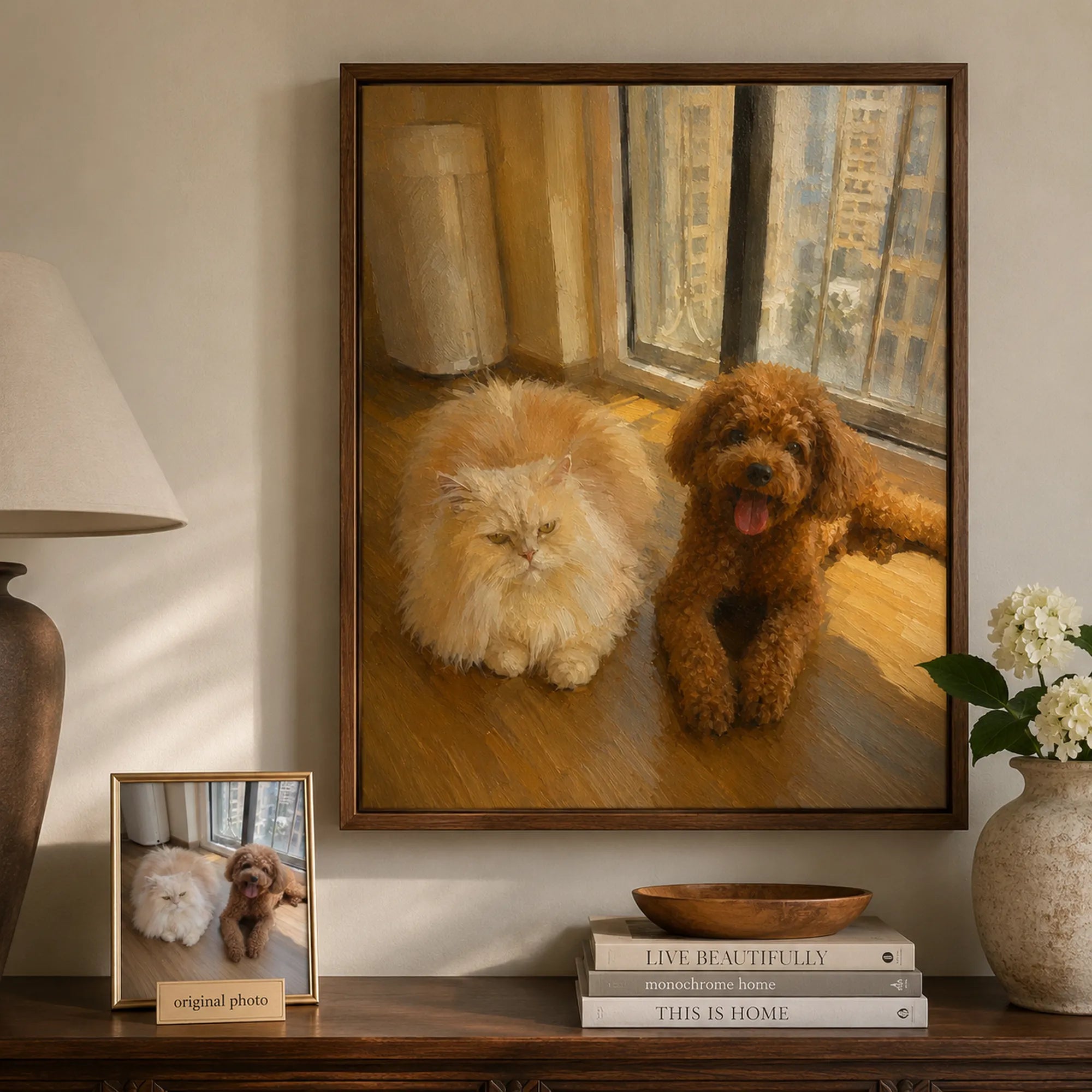 Custom Pet Portrait Oil Painting | Everyday Moments