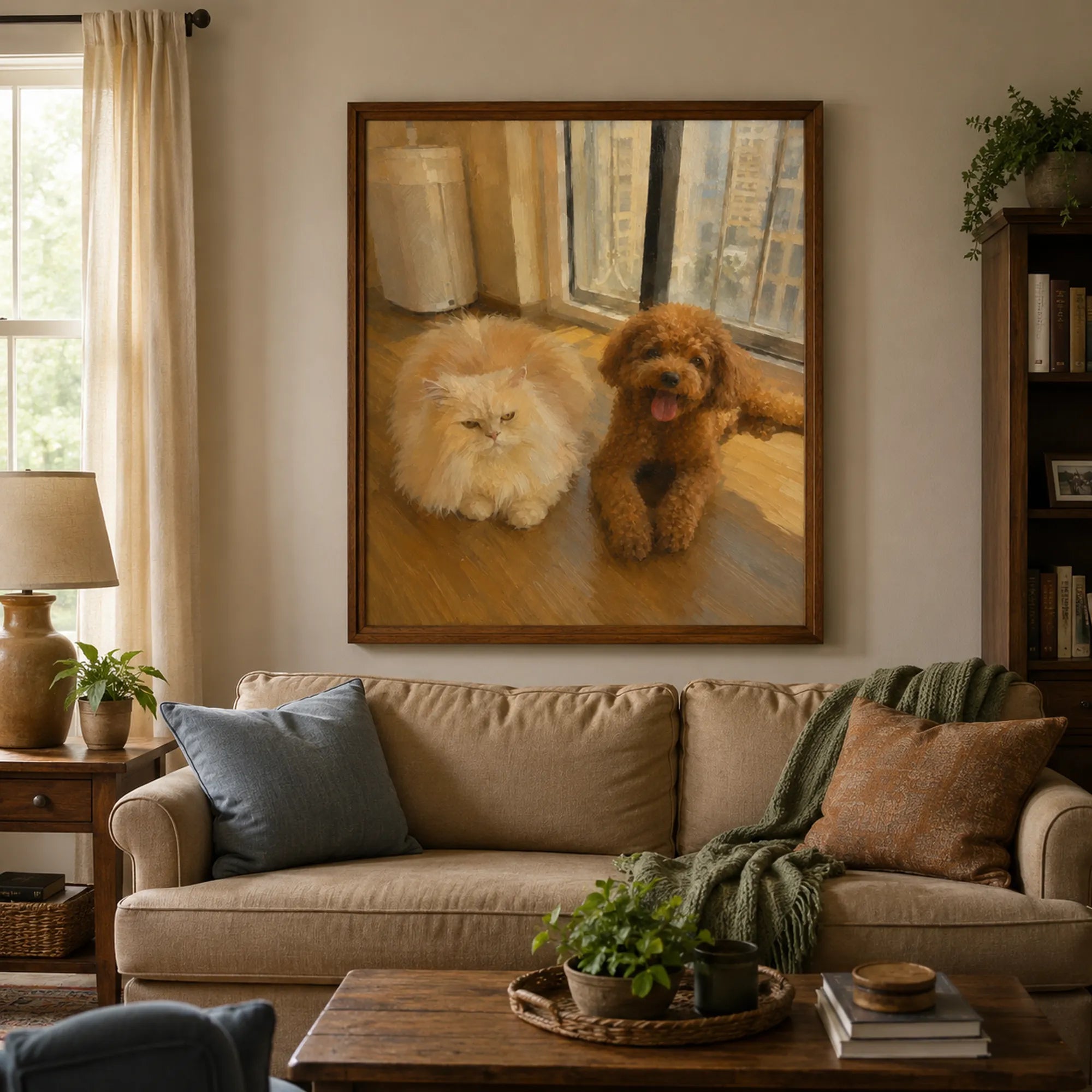 Custom Pet Portrait Oil Painting | Everyday Moments