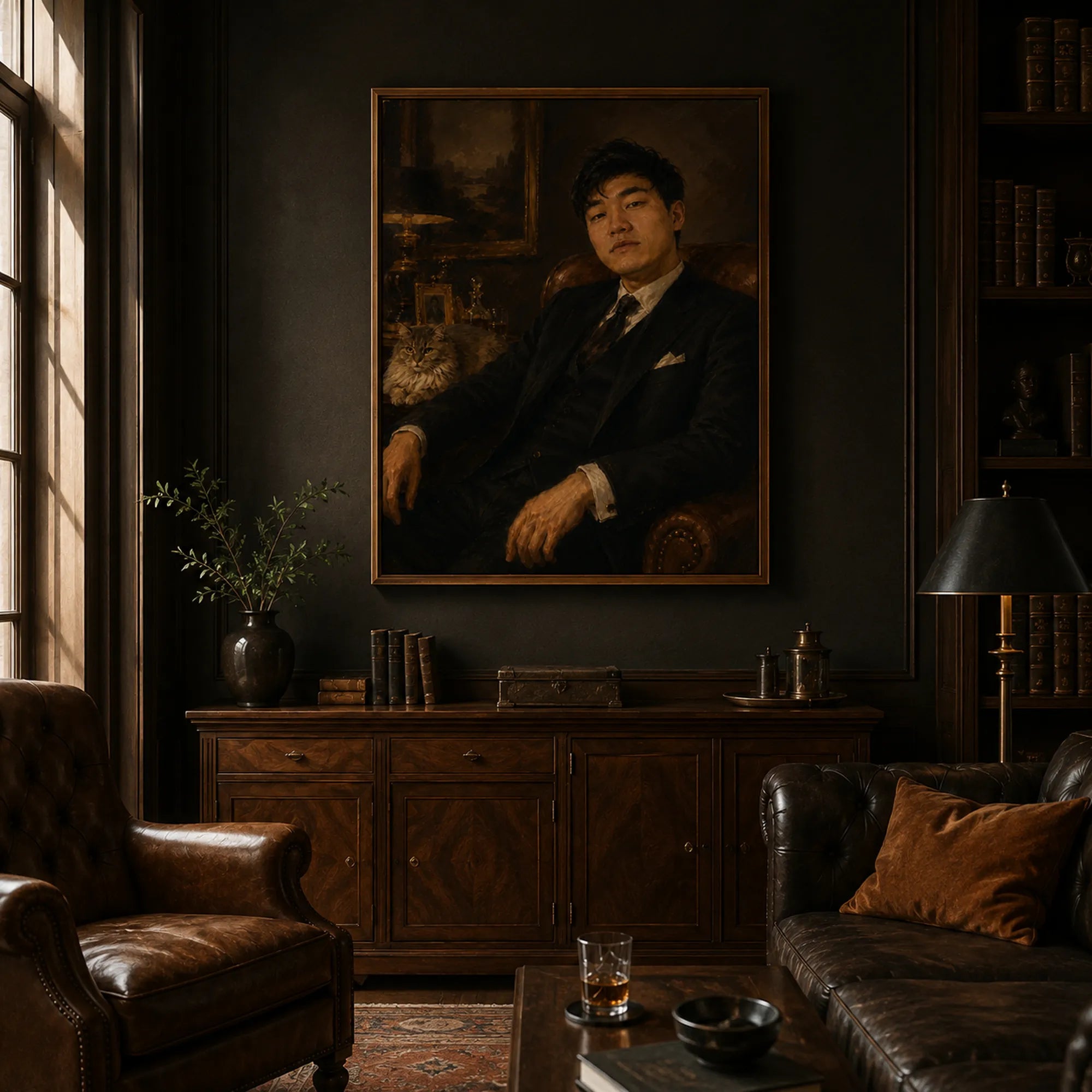 Custom Portrait Oil Painting | Old Money Gentleman