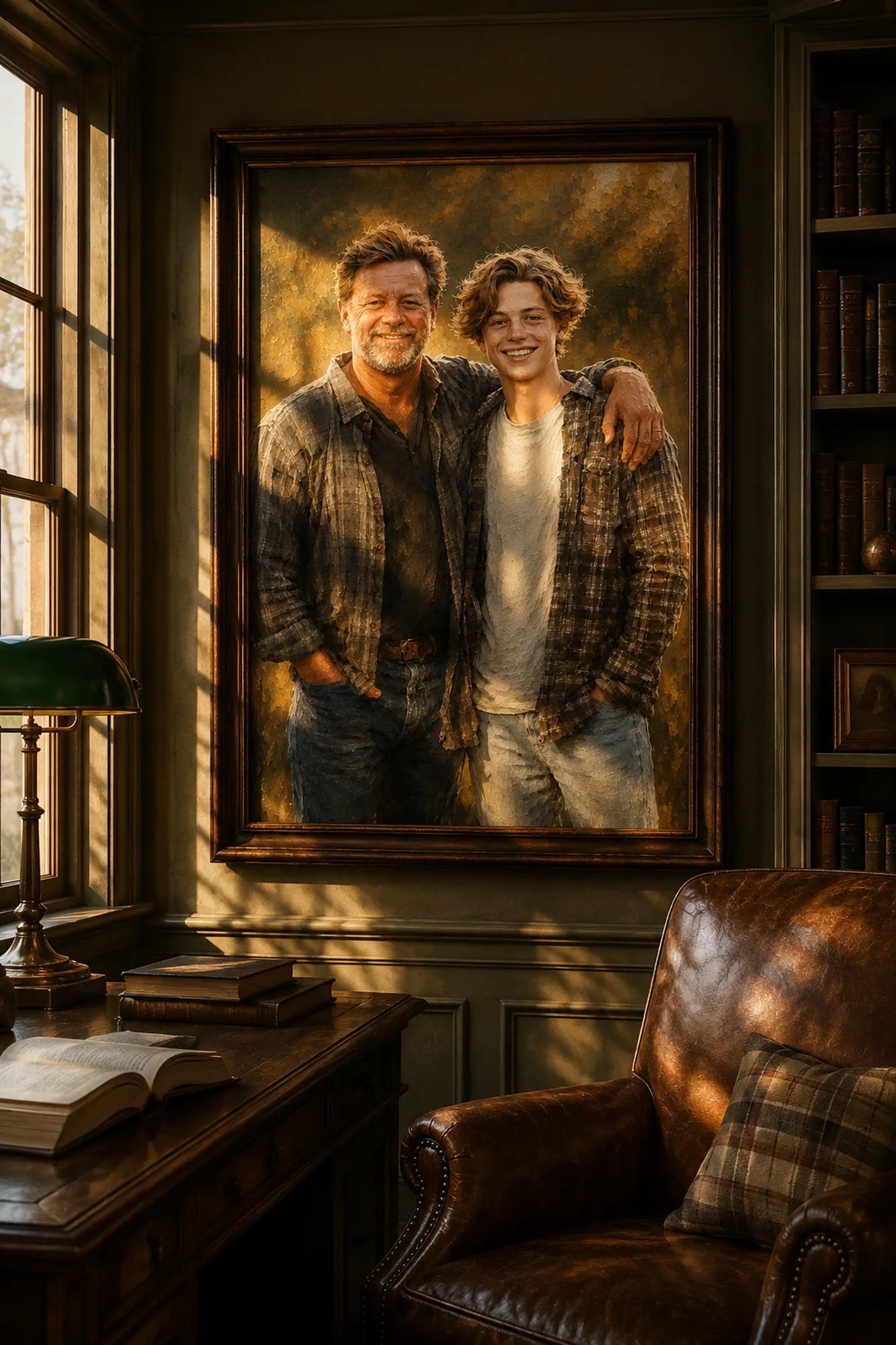 Custom 2-3 People Portrait Oil Painting | Origin Background