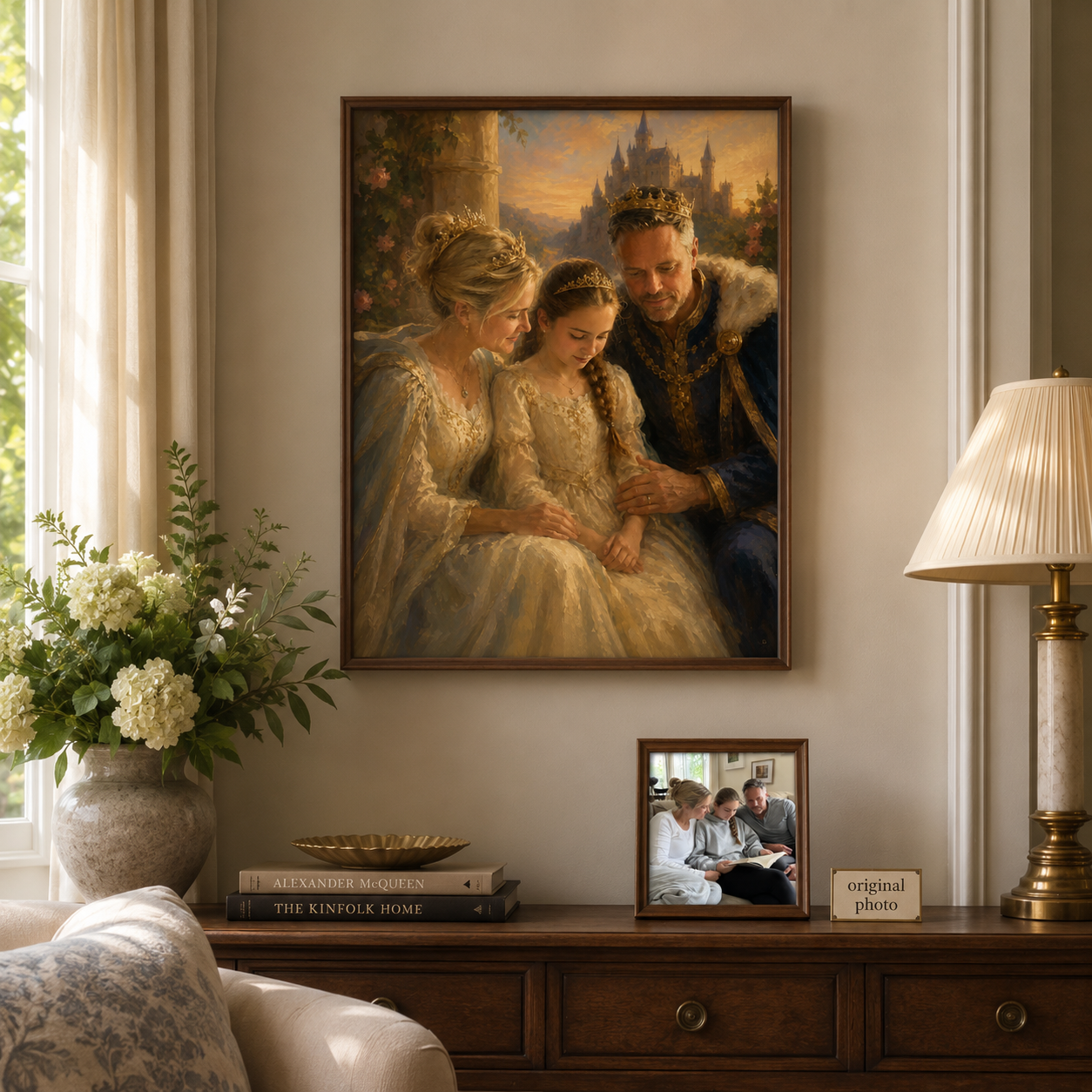 Custom Family Portrait Oil Painting | Royal Family
