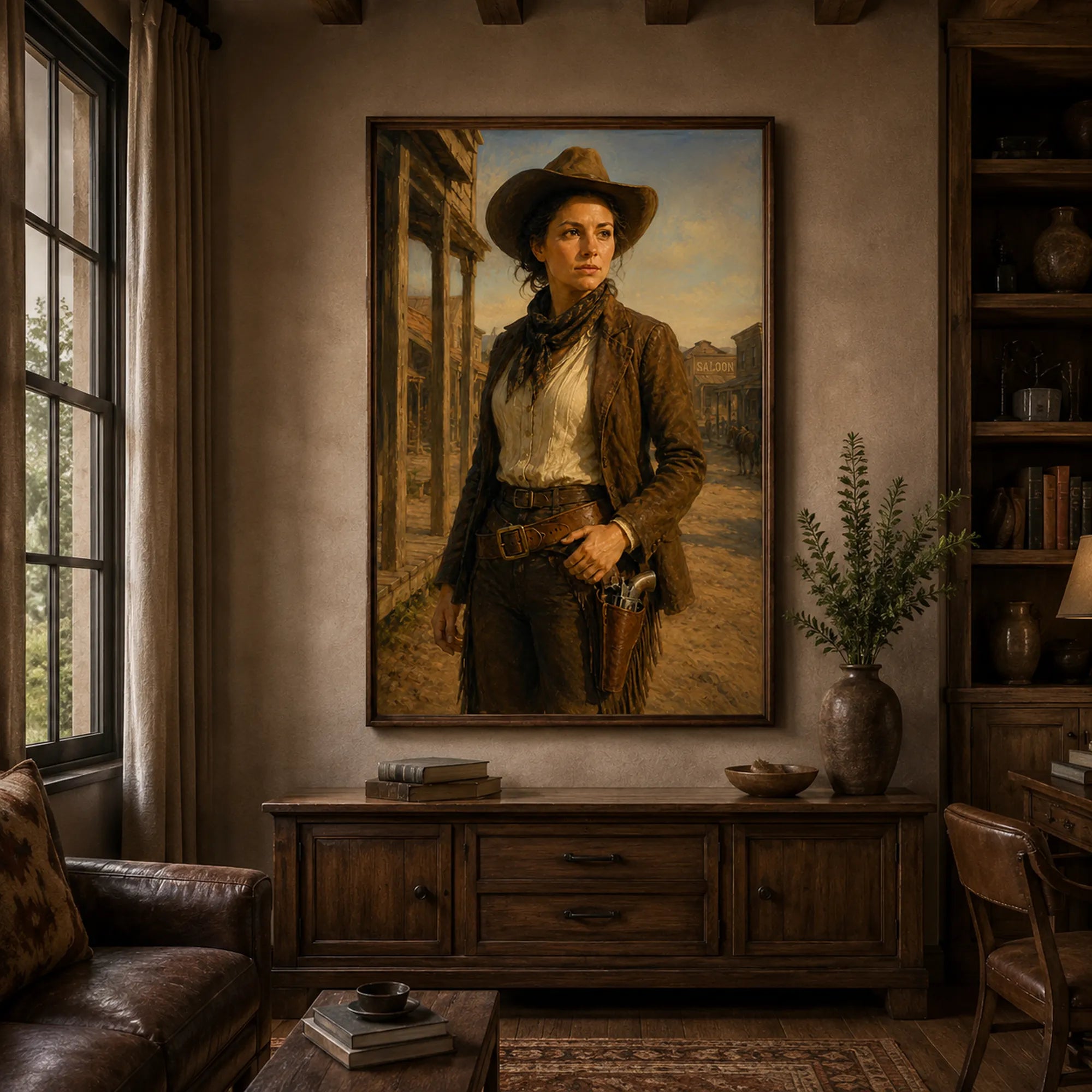 Custom Portrait Oil Painting | Wild West