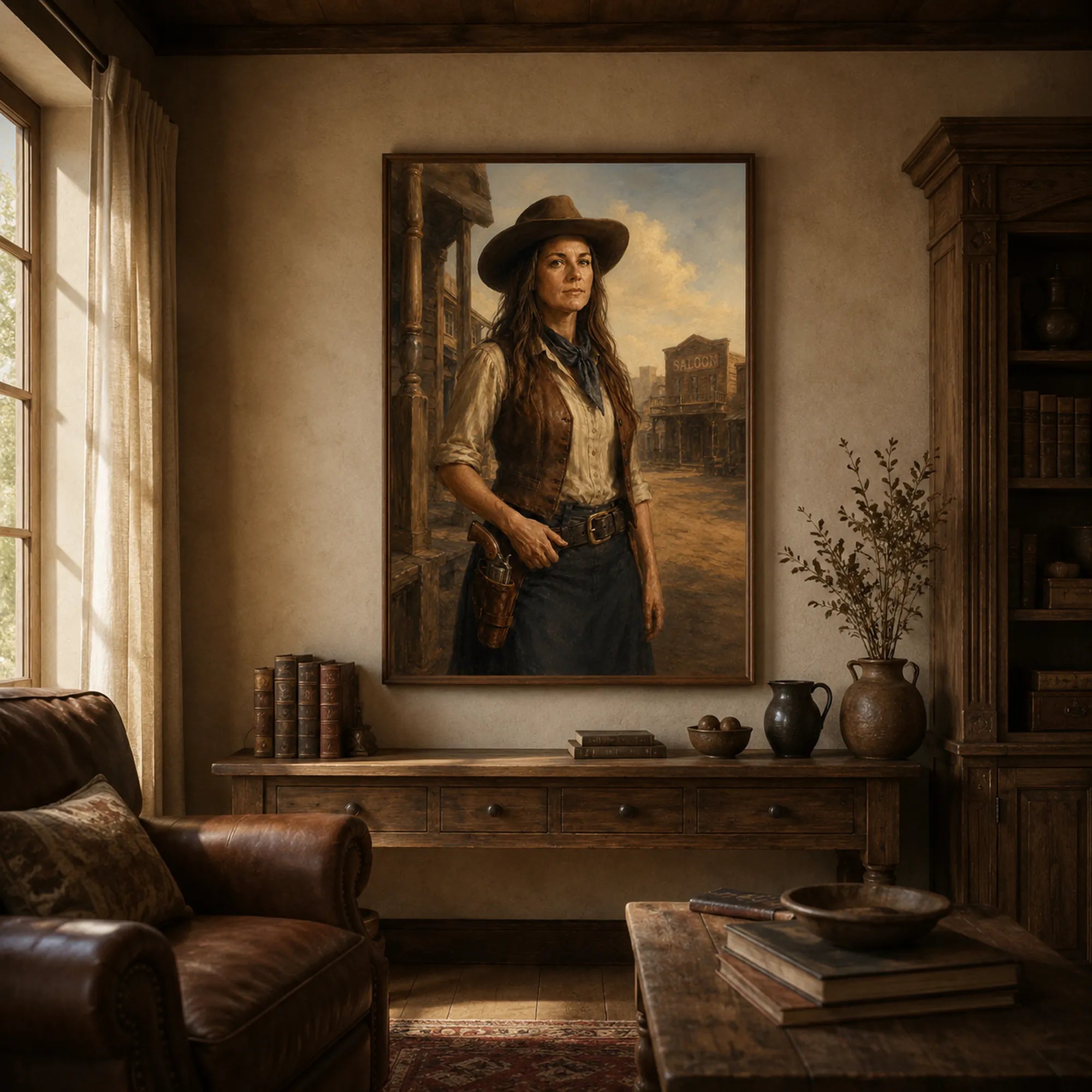 Custom Portrait Oil Painting | Wild West