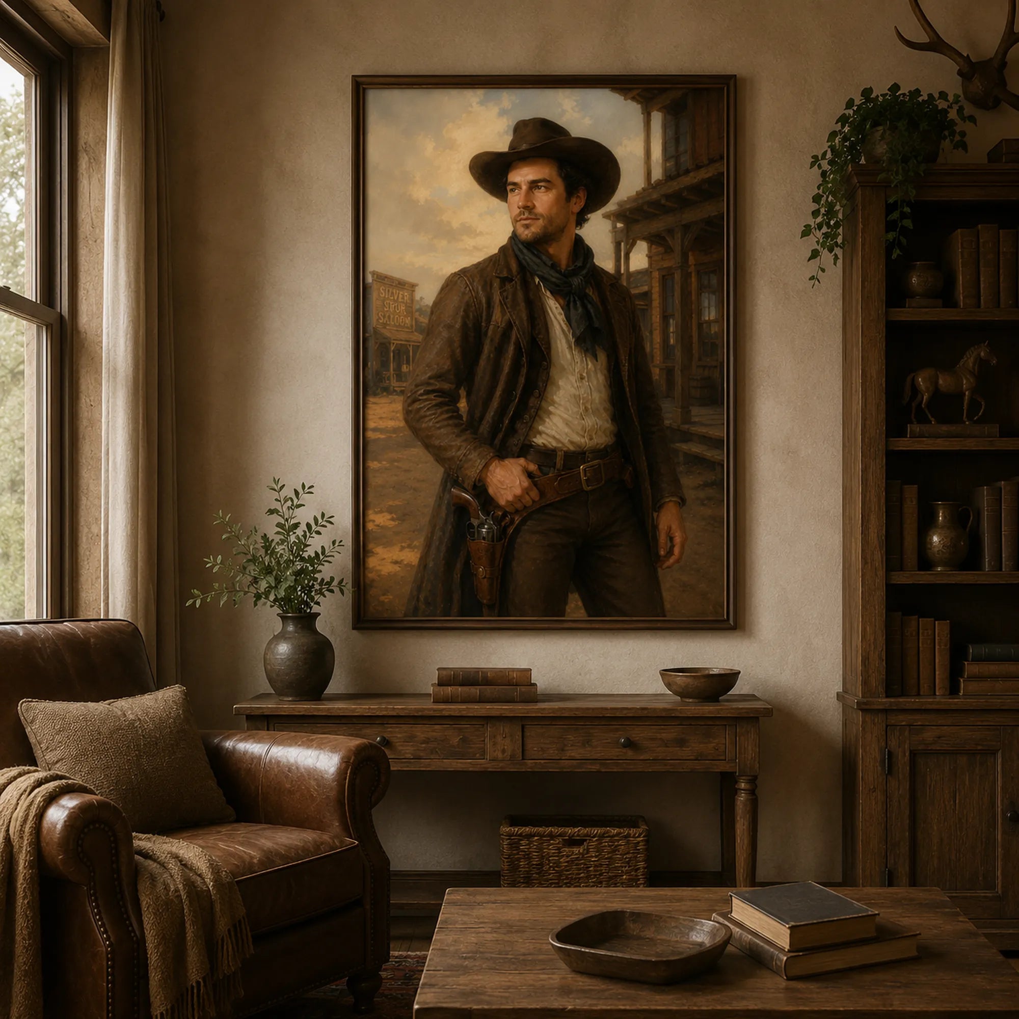 Custom Portrait Oil Painting | Wild West