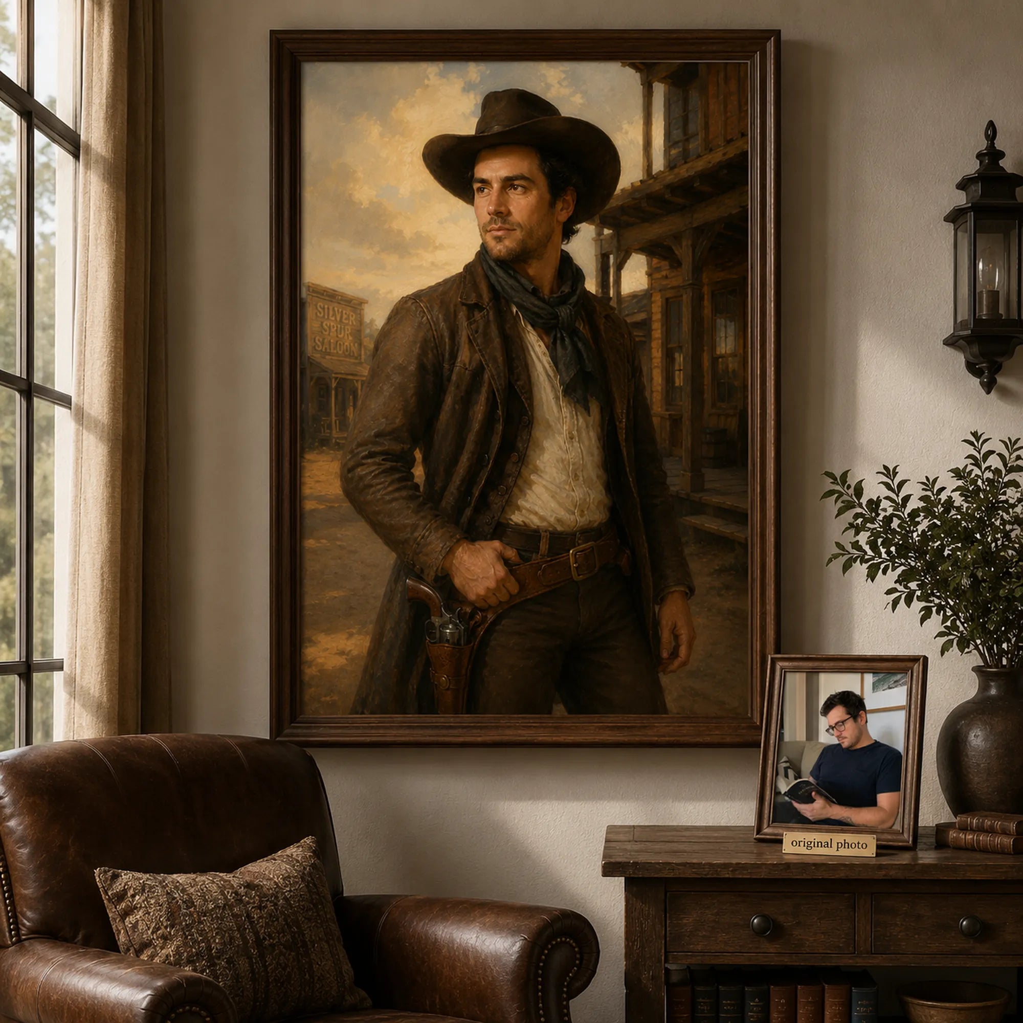Custom Portrait Oil Painting | Wild West