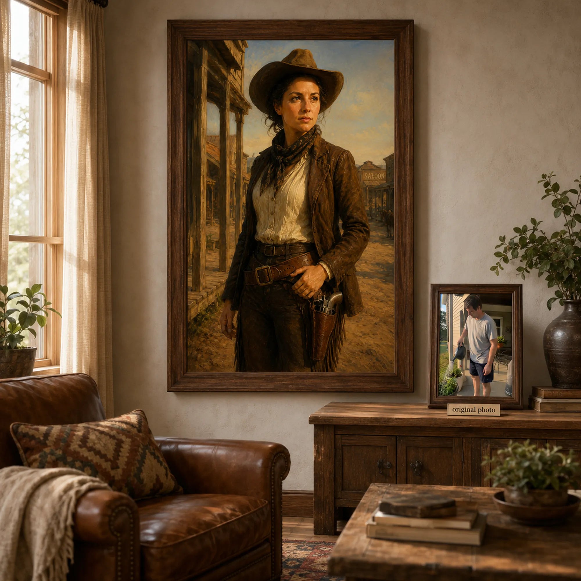 Custom Portrait Oil Painting | Wild West